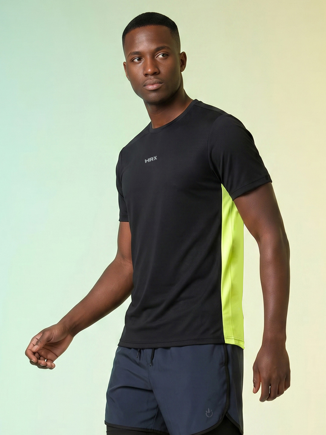 HRX by Hrithik Roshan Colourblocked Running T-shirt
