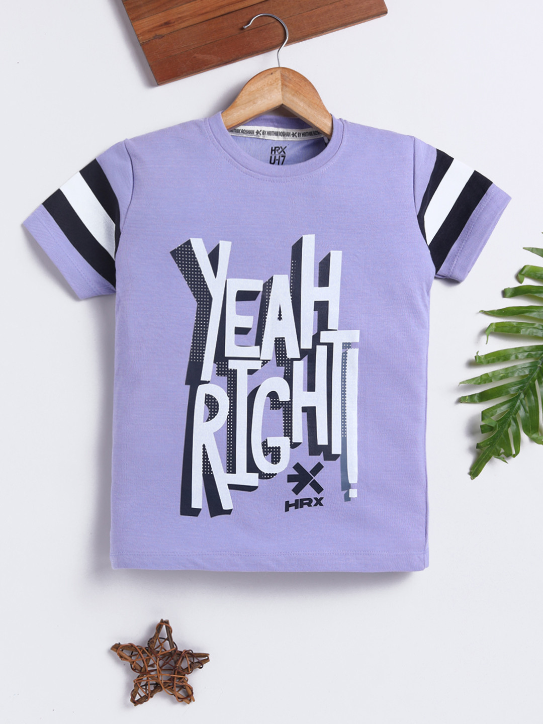 HRX by Hrithik Roshan Boys U-17 Typography T-shirt