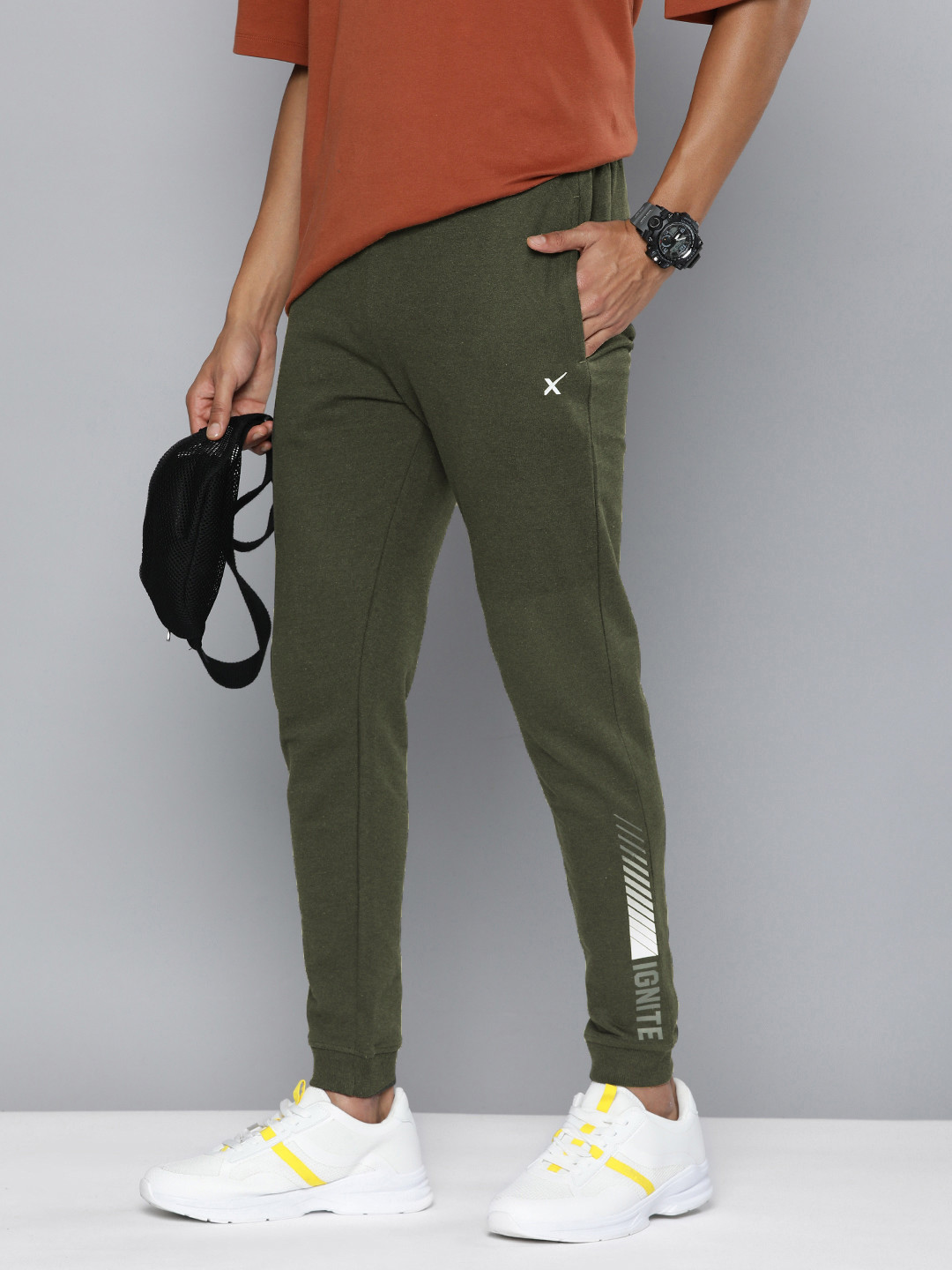HRX by Hrithik Roshan Men Lifestyle Graphic Print Terry Joggers
