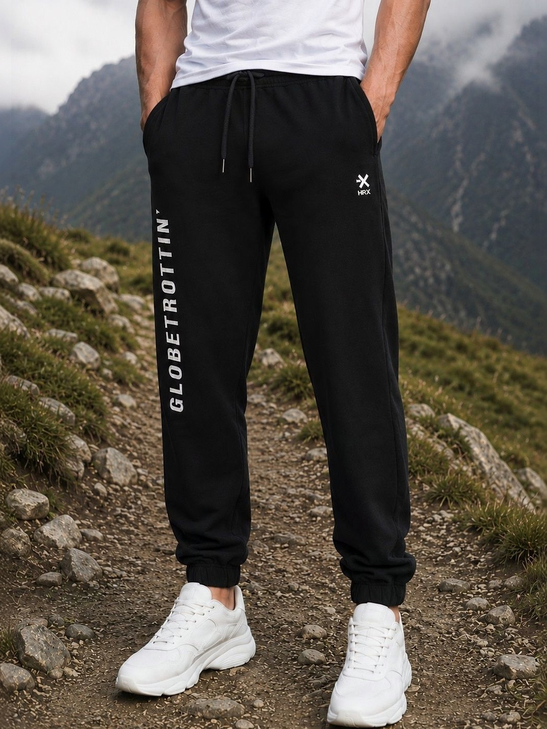 HRX by Hrithik Roshan Men Typography Printed Regular Fit Joggers