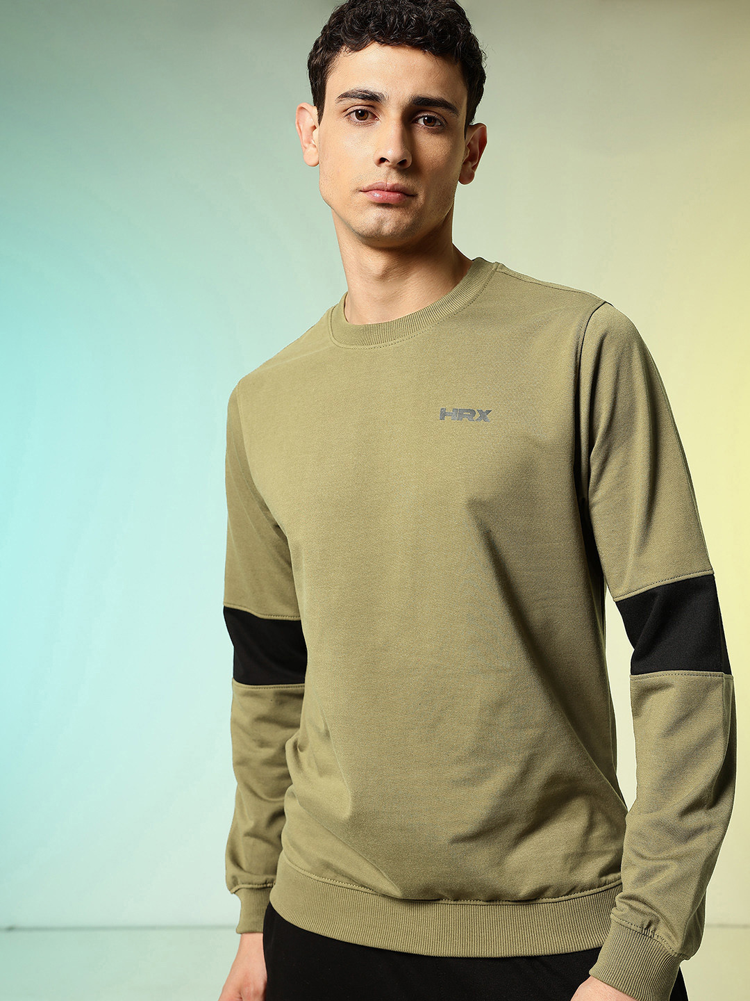 HRX by Hrithik Roshan Round Neck Knitted Sweatshirt