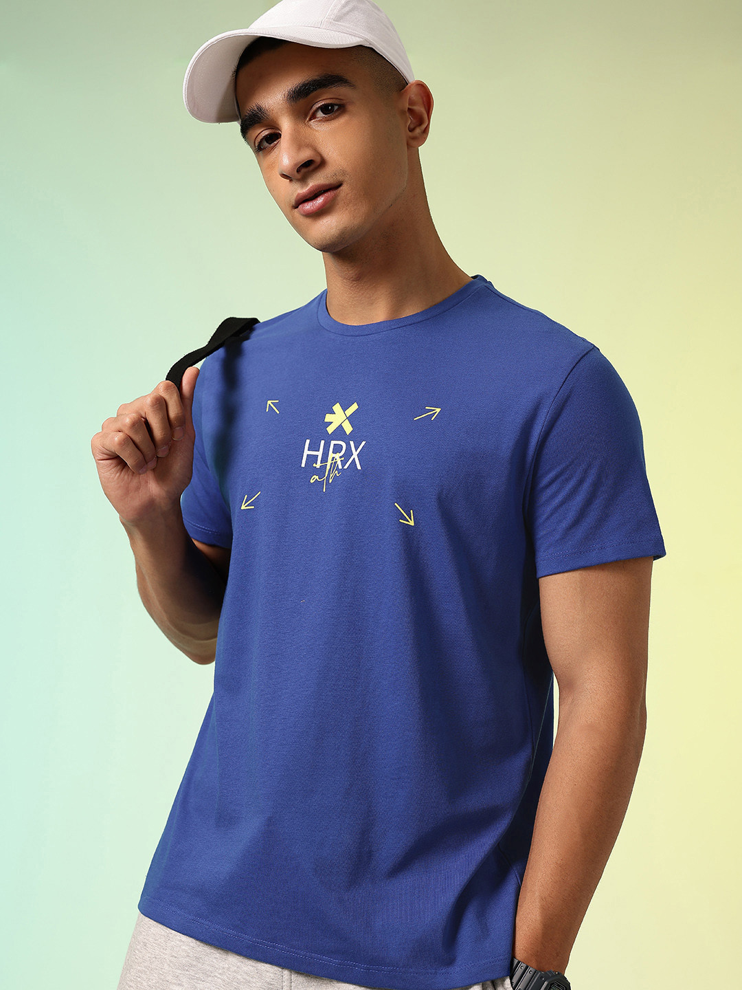HRX by Hrithik Roshan Men Brand Logo Printed Rapid-Dry Training T-shirt
