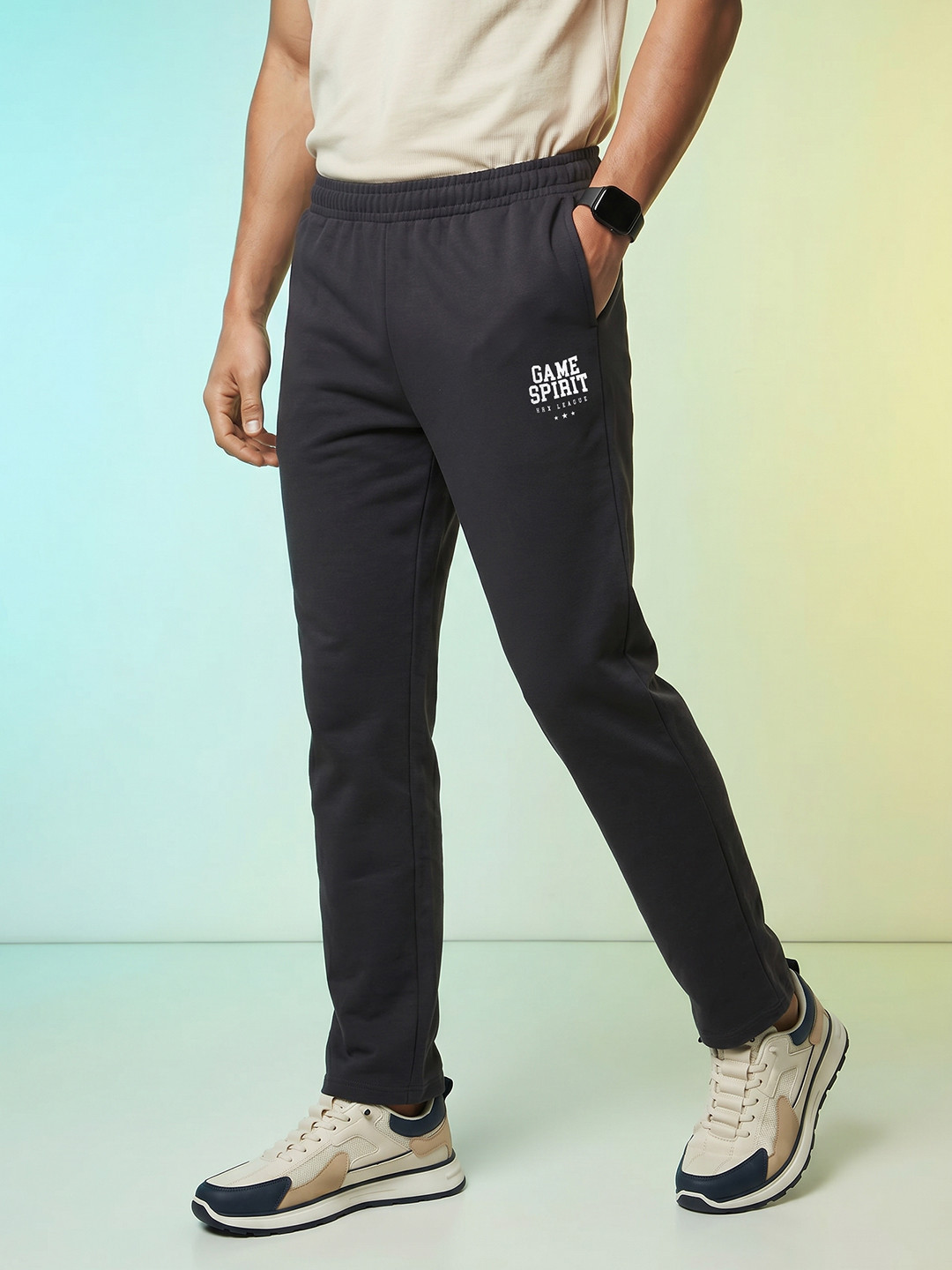HRX by Hrithik Roshan Men Brand Logo Printed Track Pants