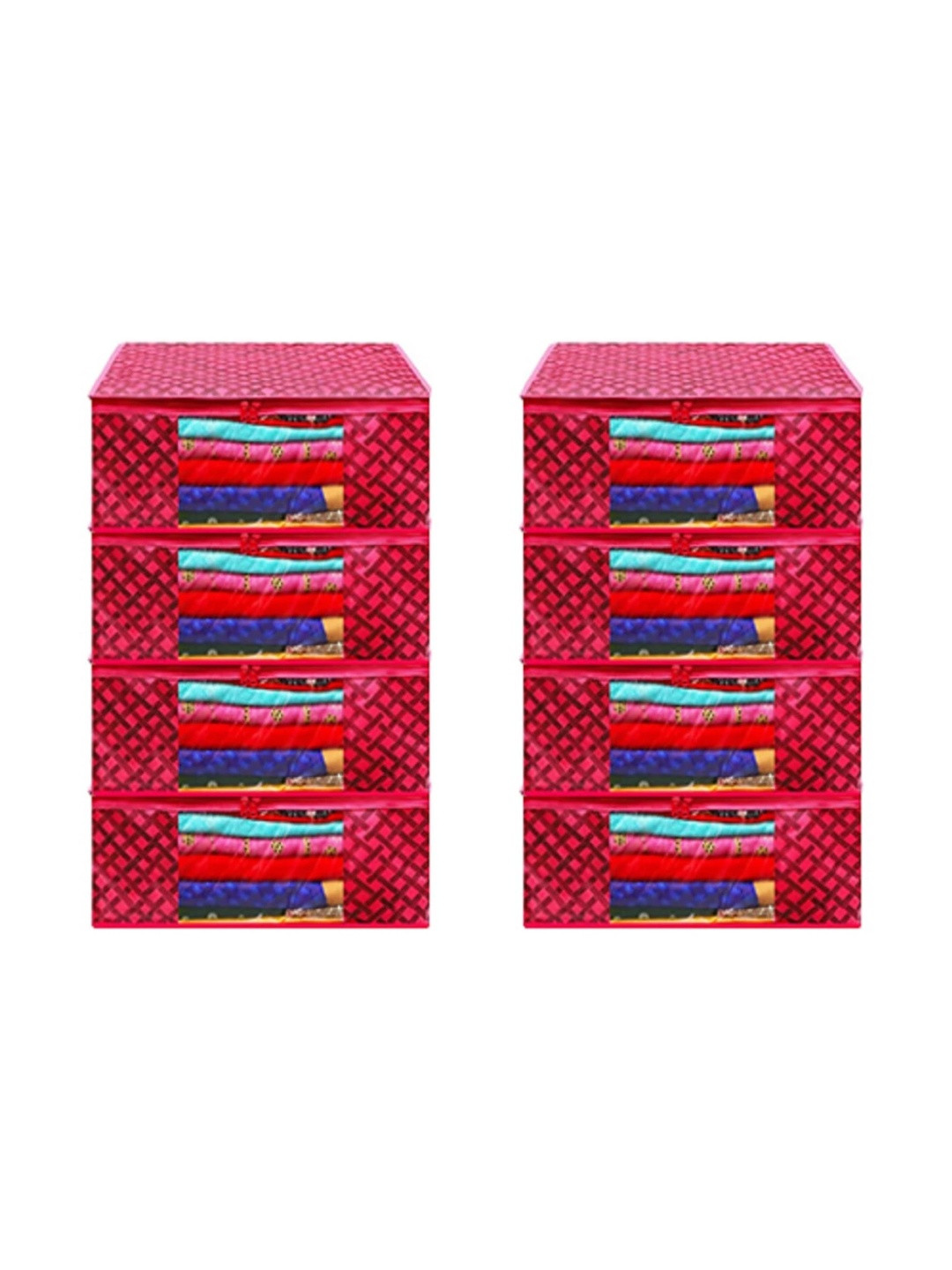 AARON INC Red Set of 6 Reusable Multi-Utility Organisers