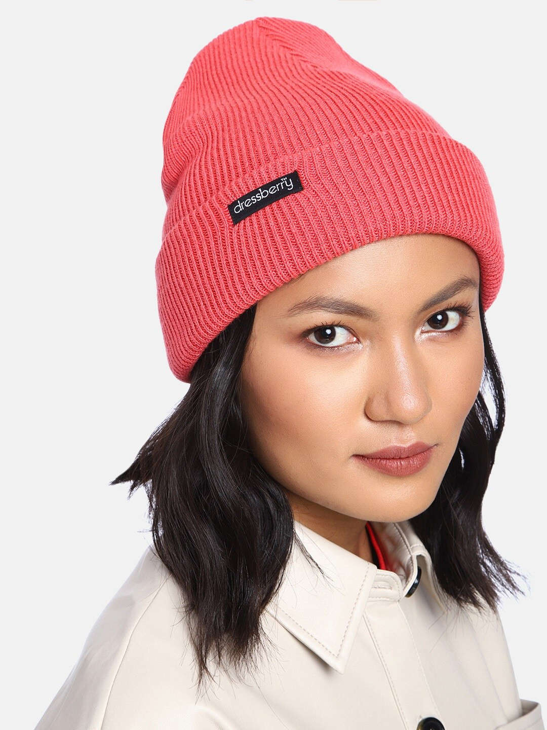 DressBerry Women Orange Beanie