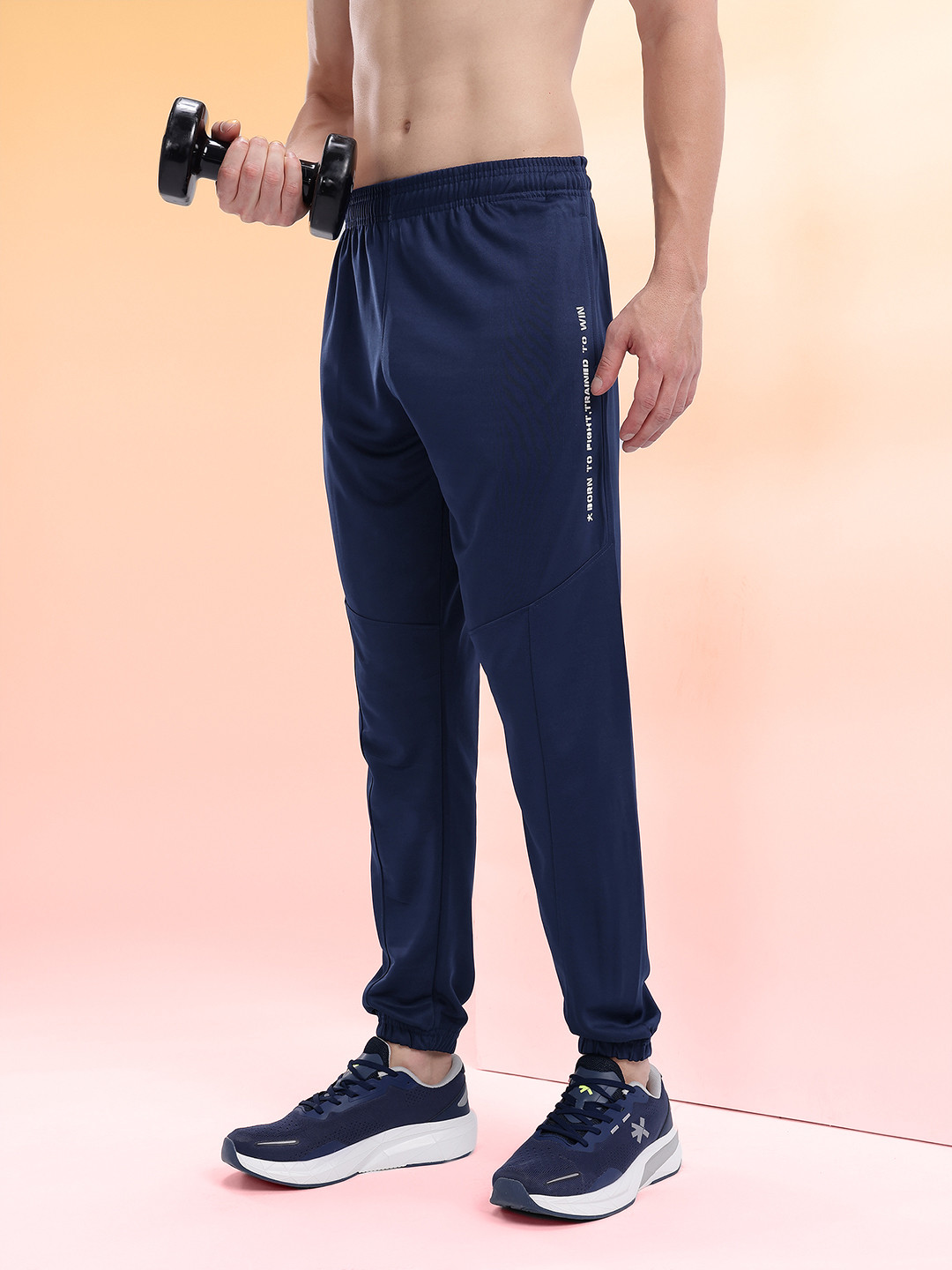 HRX by Hrithik Roshan Men Typography Printed Rapid-Dry Training Joggers