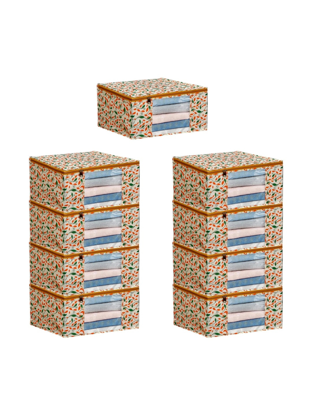 AARON INC Orange Set of 6 Reusable Multi-Utility Organisers