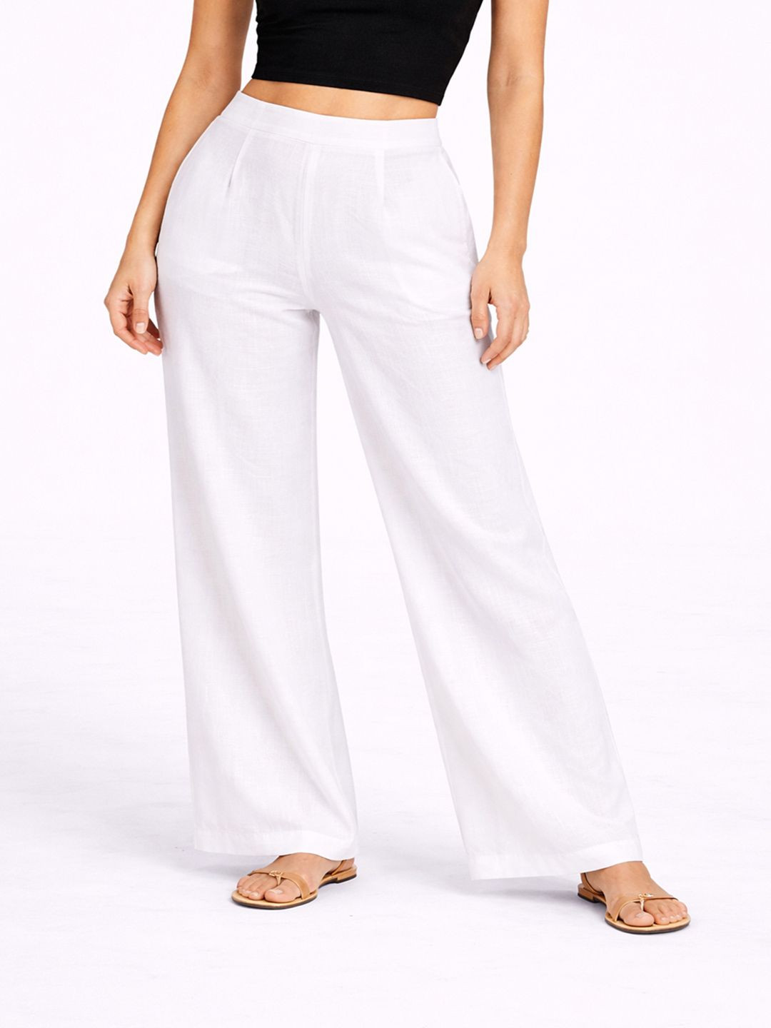 SITU White Linen Pant