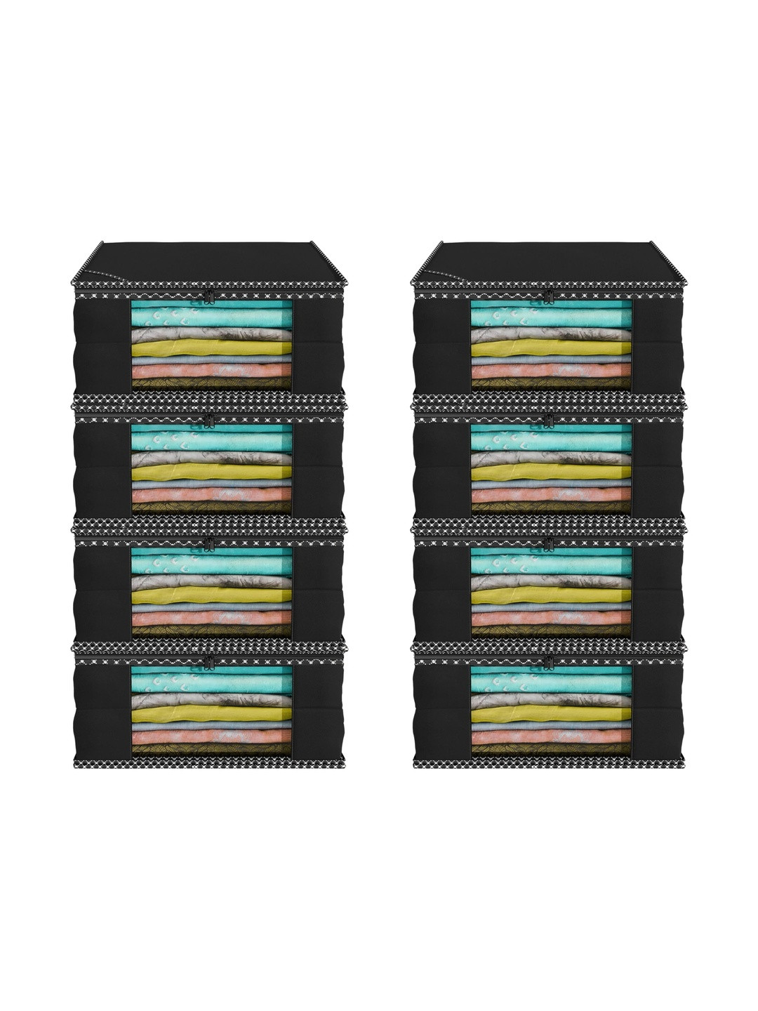AARON INC Black Set of 6 Reusable Multi-Utility Organisers