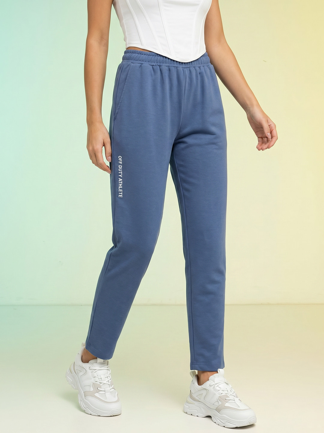 HRX by Hrithik Roshan Women Regular Fit Typography Printed Joggers