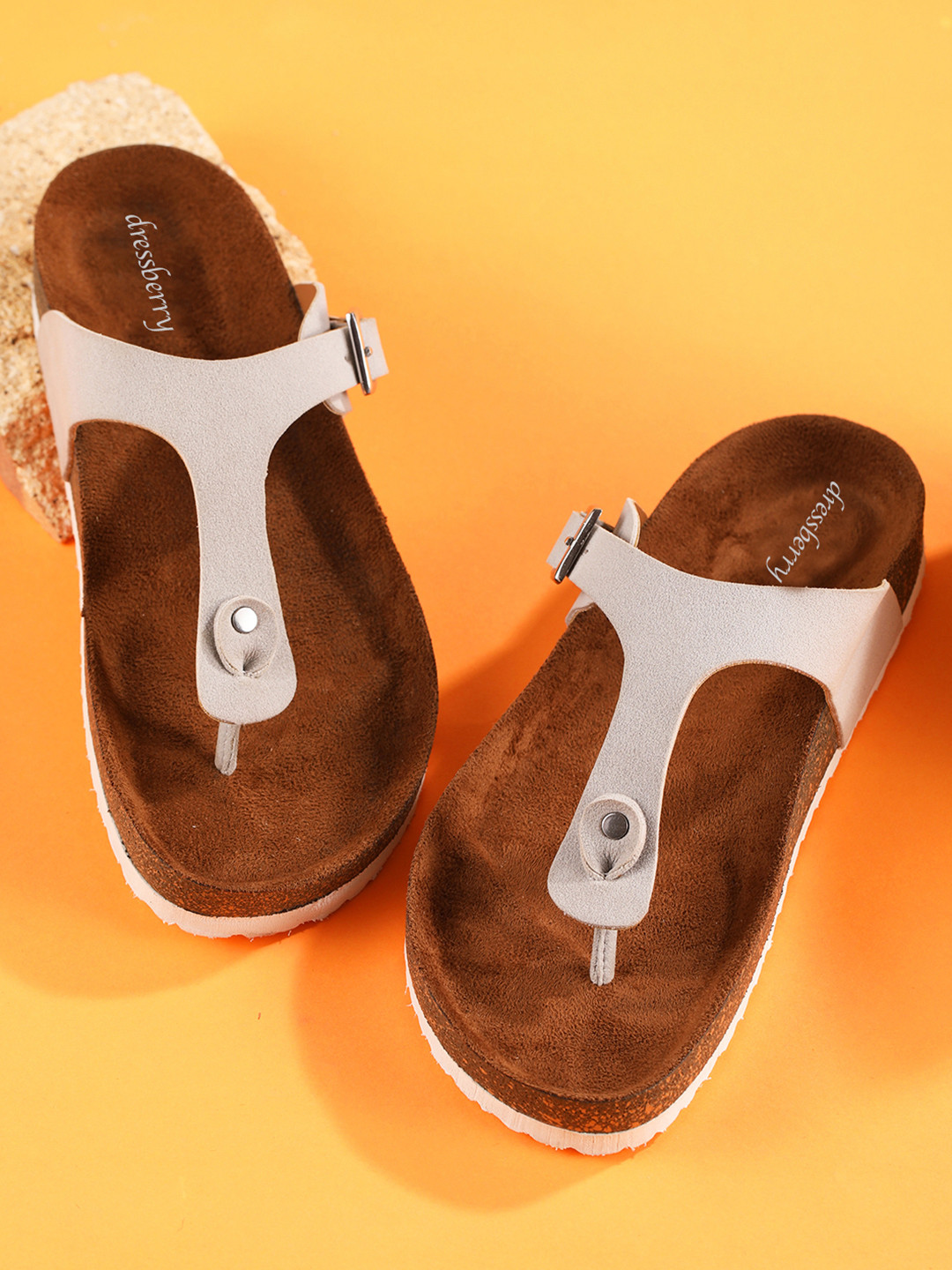 DressBerry Women T-Strap Flats
