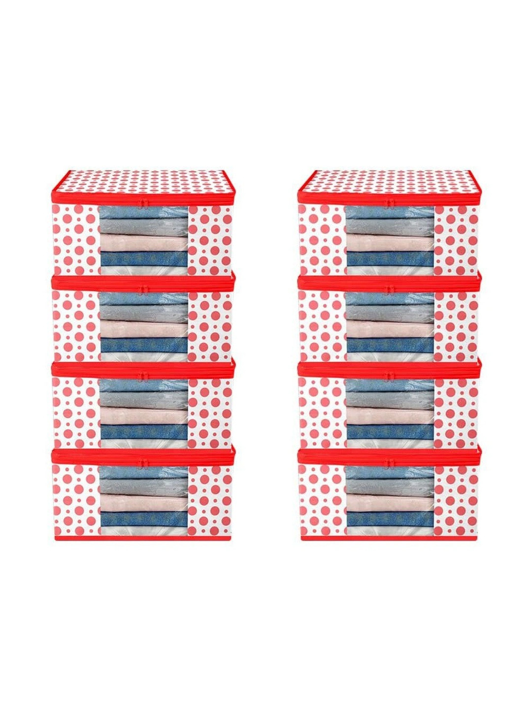 AARON INC Red Set of 6 Reusable Multi-Utility Organisers