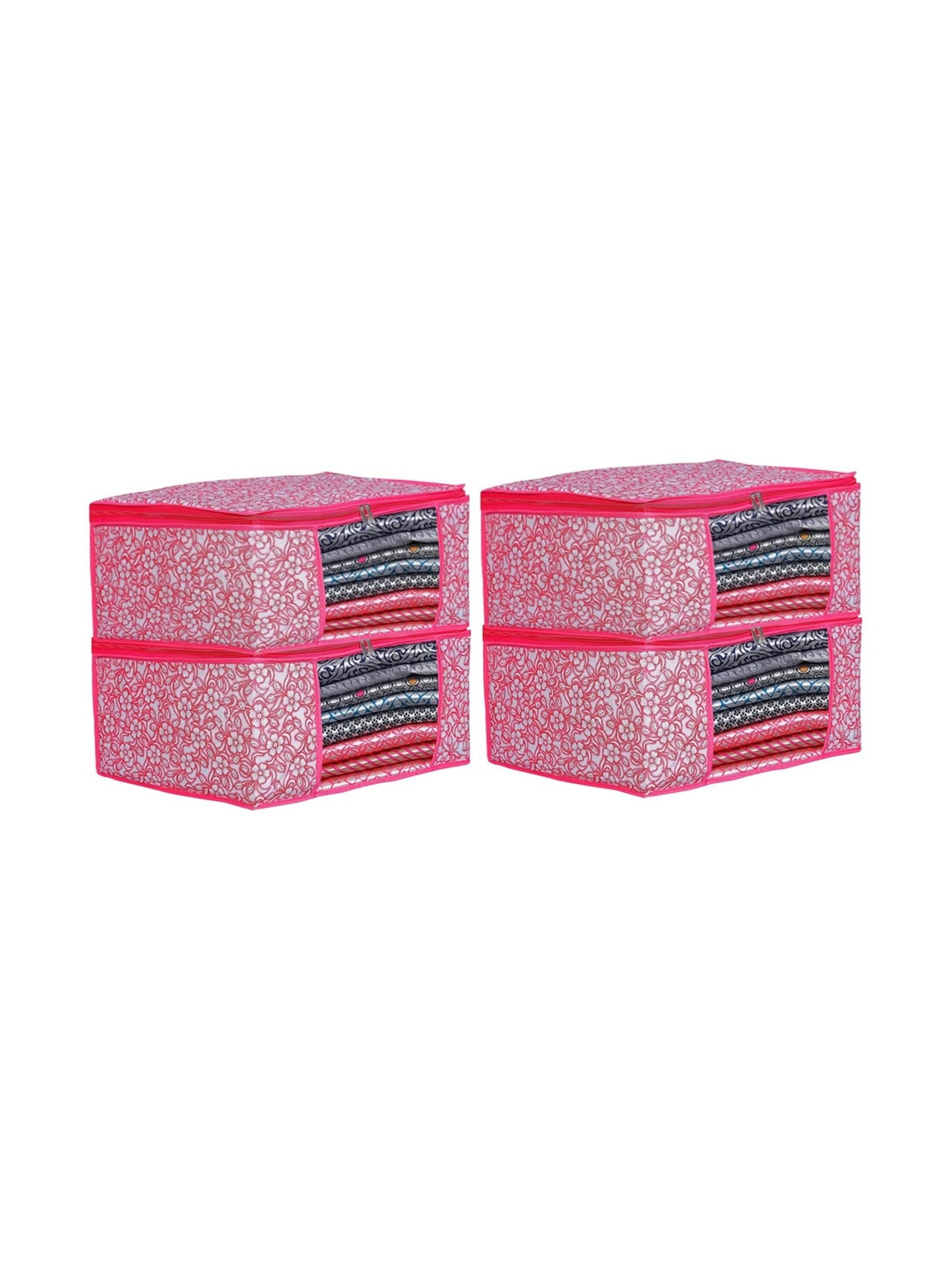 AARON INC Pink Set of 4 Reusable Multi-Utility Organisers
