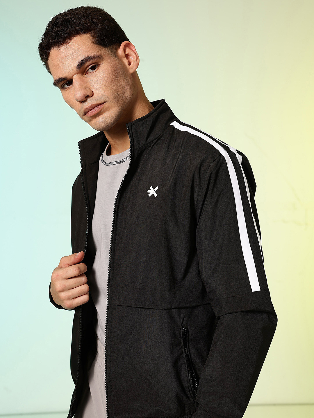 HRX by Hrithik Roshan Mock Collar Running Jacket
