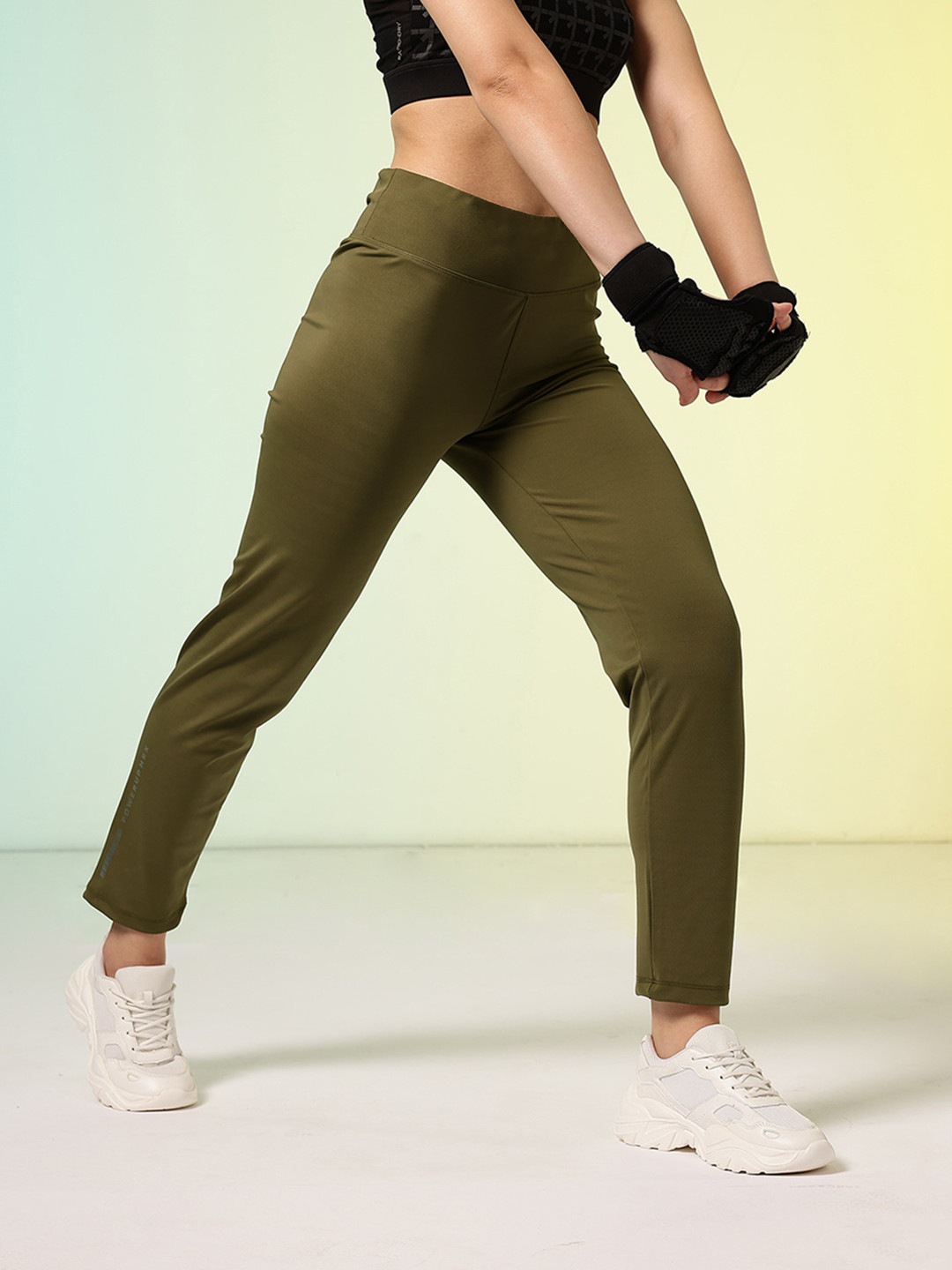 HRX by Hrithik Roshan Women Mid-Rise Tights with Reflective Elements