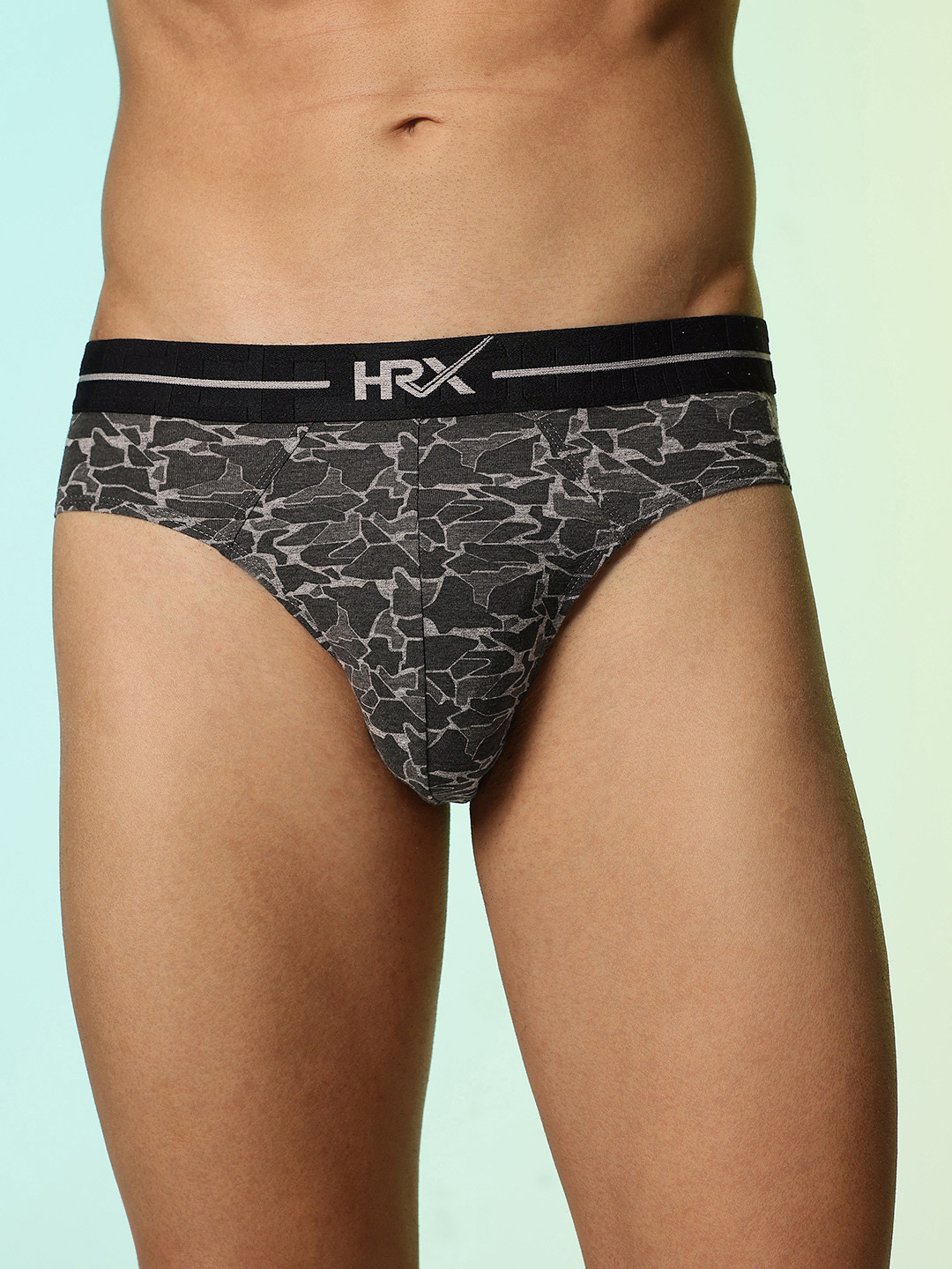 HRX by Hrithik Roshan Men Anti-Microbial Abstract Printed Briefs HRX_SS25_M_BRF_CS1_002_B