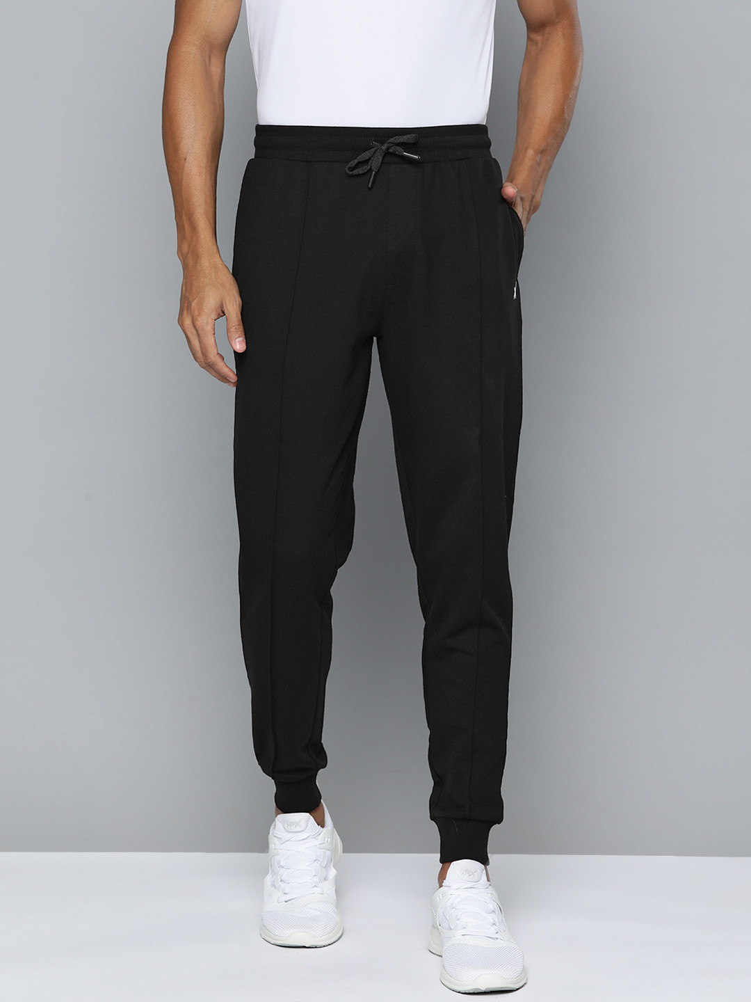 HRX by Hrithik Roshan Men Solid Cotton Regular Fit Joggers