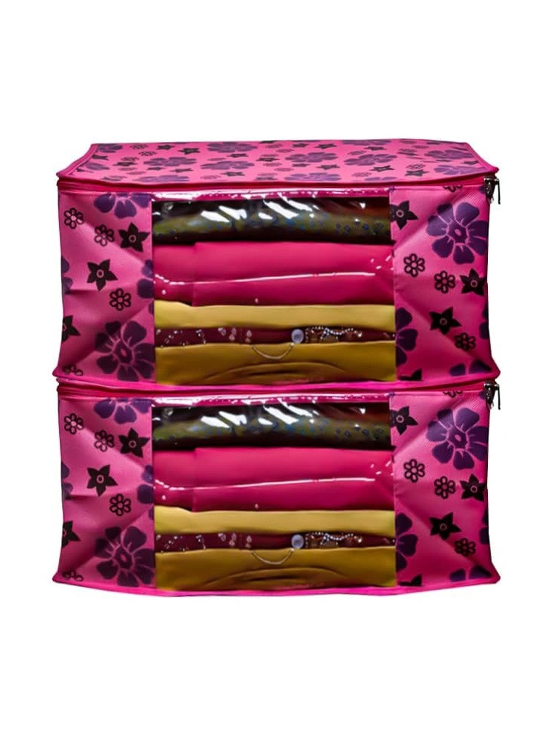AARON INC Pink Set of 2 Reusable Multi-Utility Organisers