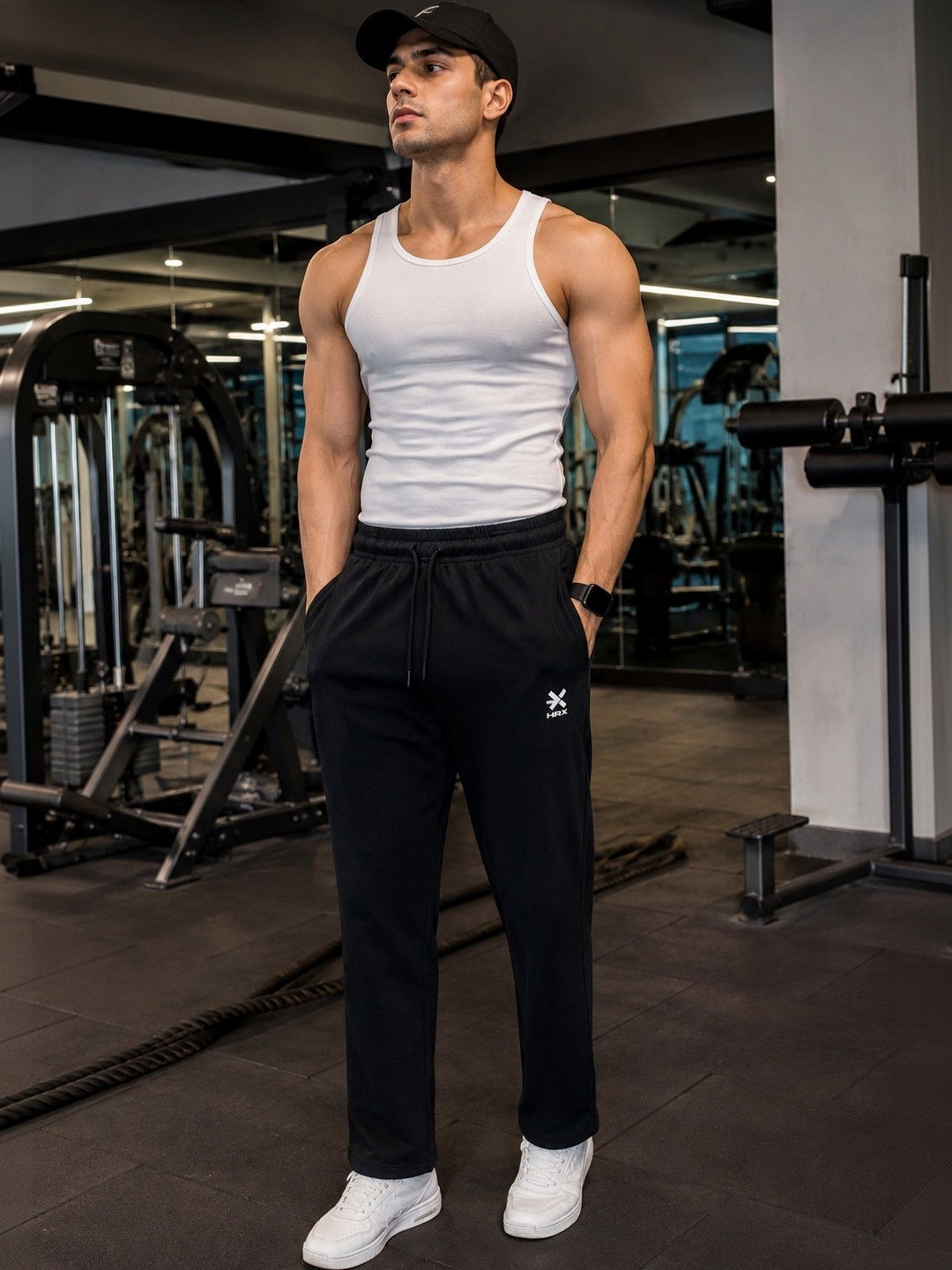 HRX by Hrithik Roshan Men Regular Fit Brand Logo Training Track Pants