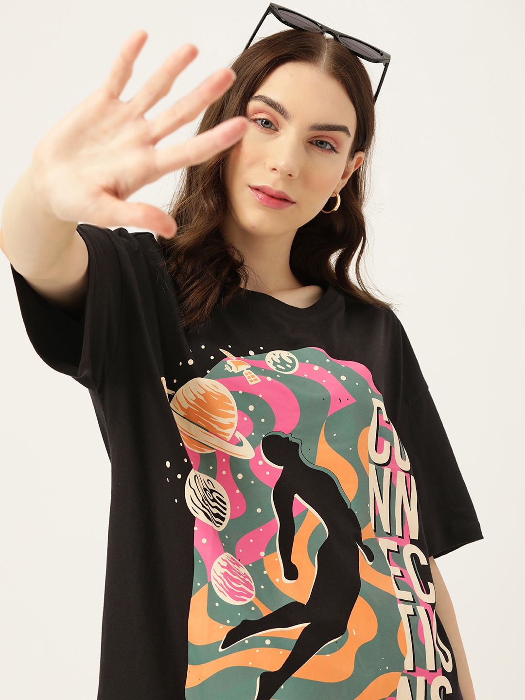 DressBerry Graphic Printed Pure Cotton T-shirt