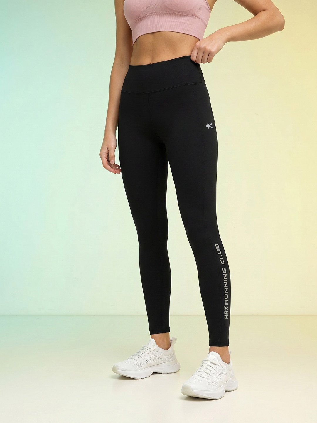HRX by Hrithik Roshan Women Printed Rapid-Dry Running Tights