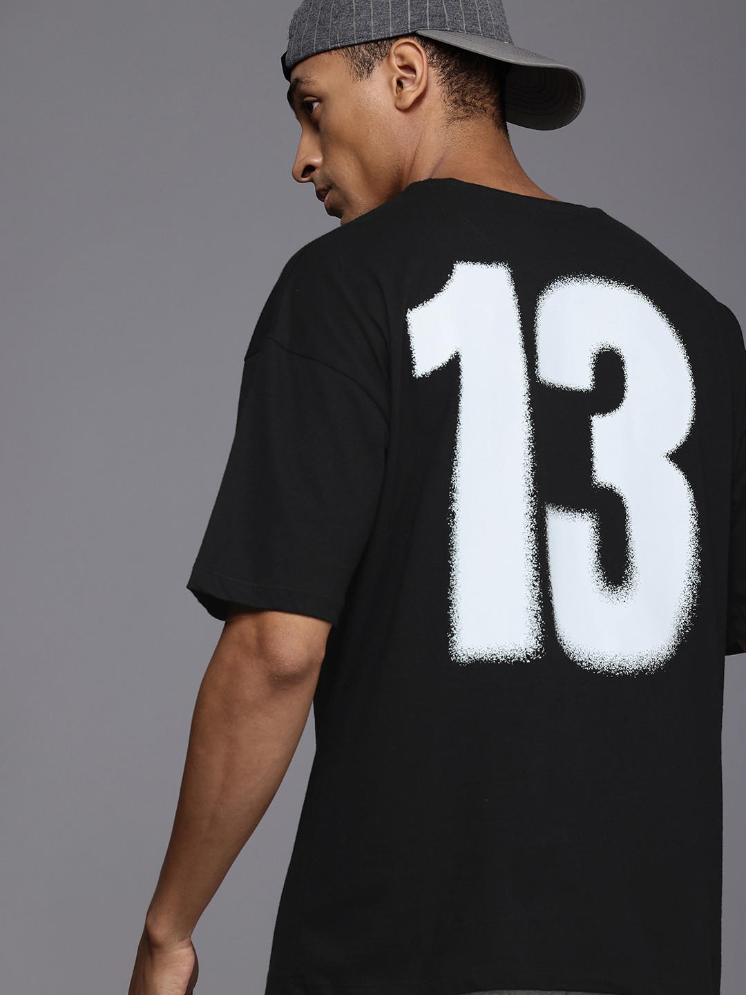 HRX by Hrithik Roshan Men Lifestyle Printed Drop-Shoulder Sleeves Oversized T-shirt