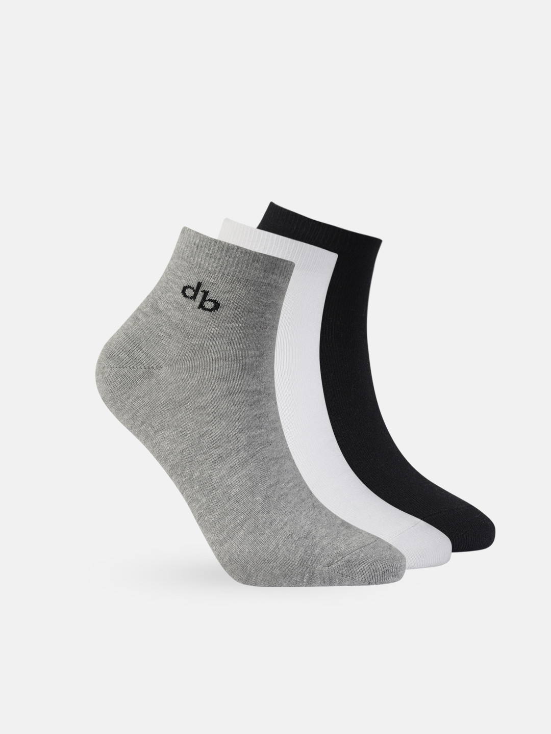 DressBerry Women Pack of 3 Solid Ankle-Length Socks