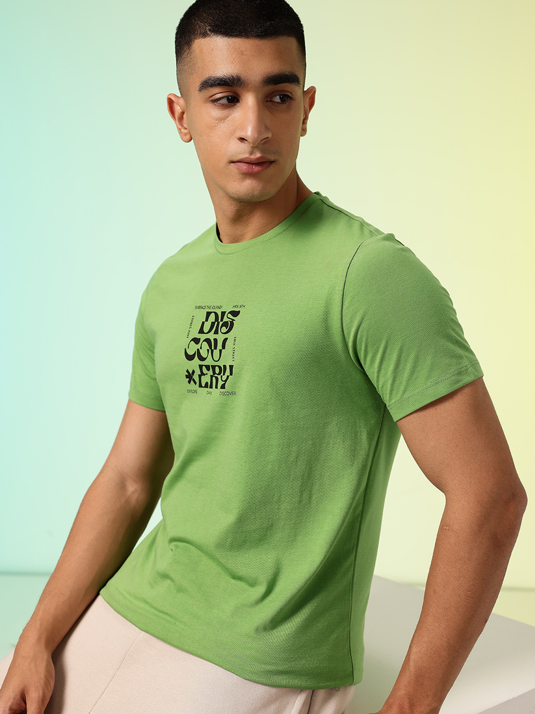 HRX by Hrithik Roshan Men Typography Printed Rapid-Dry Training T-shirt