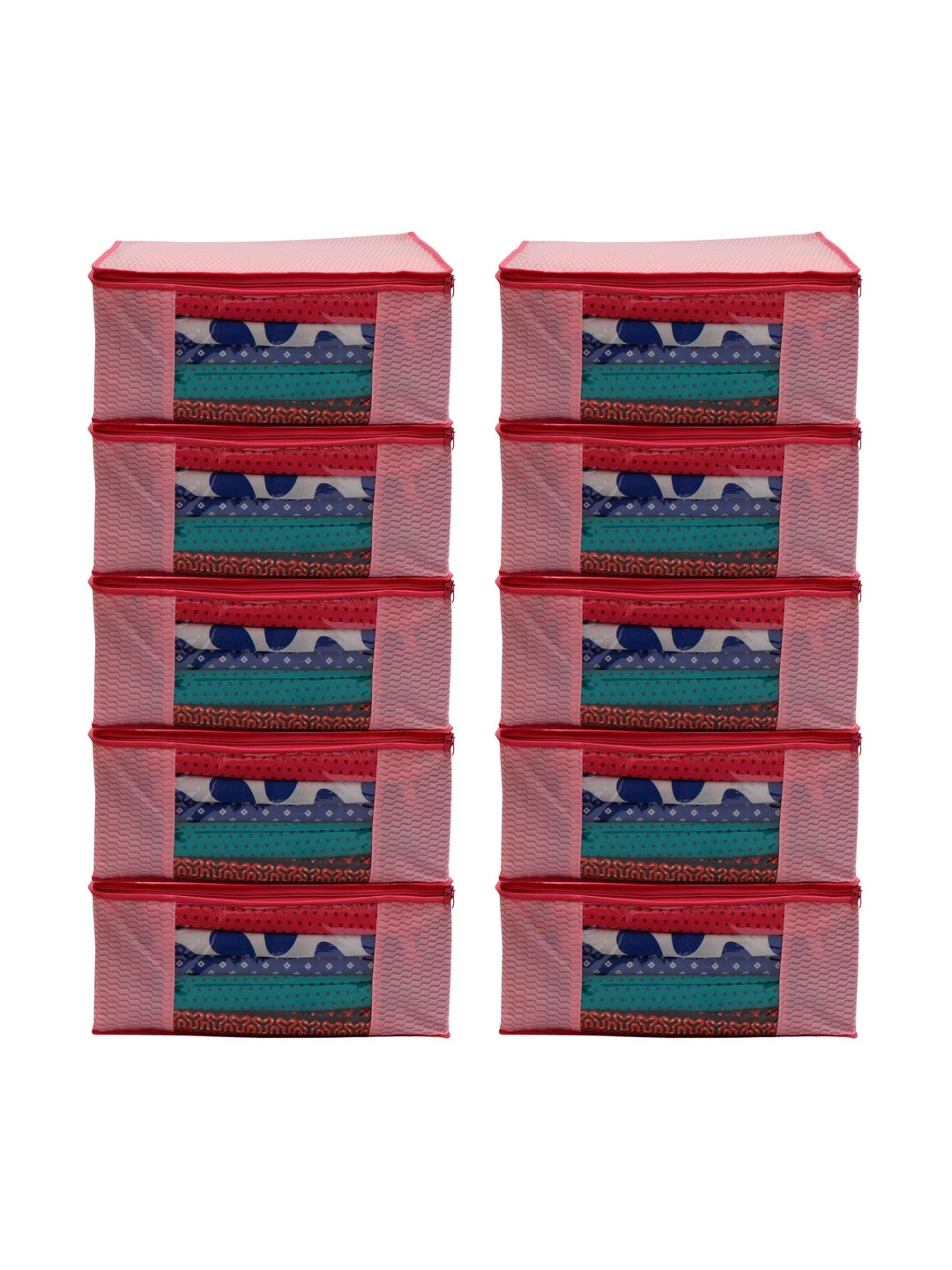 AARON INC Pink Set of 6 Reusable Suit Organiser Organisers