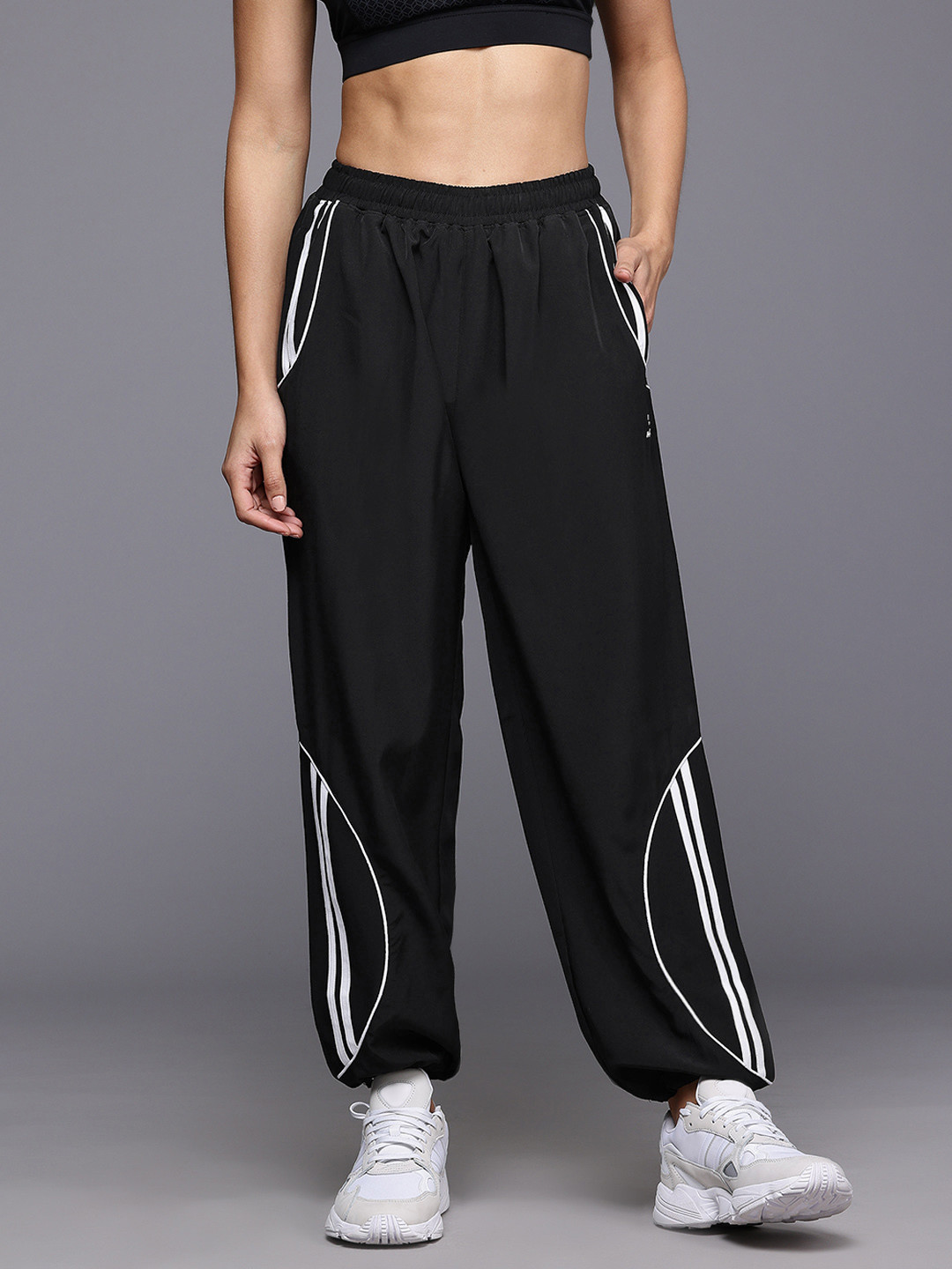 HRX by Hrithik Roshan Women Striped Lifestyle Track pants