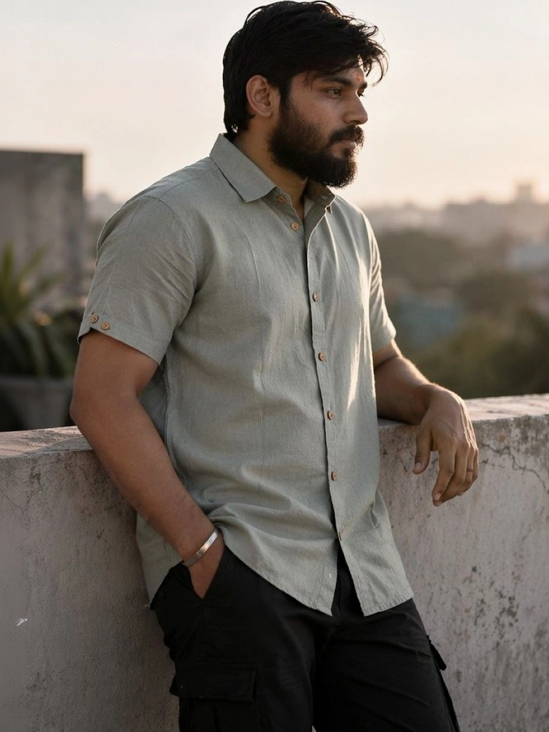 VidiRna Men Relaxed Casual Shirt