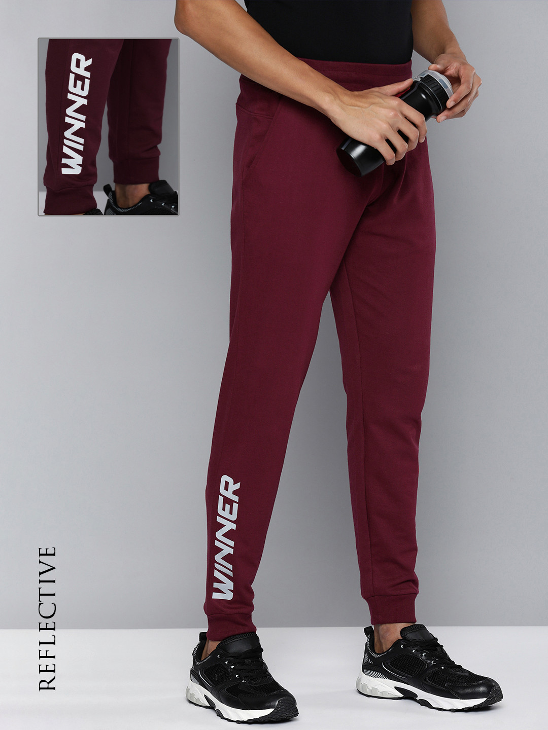 HRX by Hrithik Roshan Men Typography Regular Fit Joggers