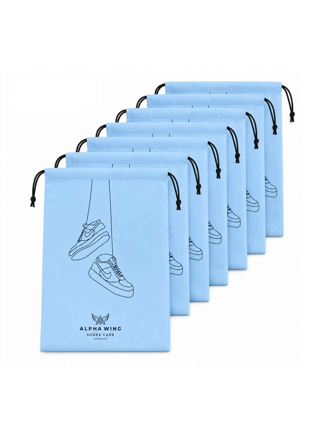 ADOREX Blue Set of 6 Water Resistant Shoes Organiser Organisers