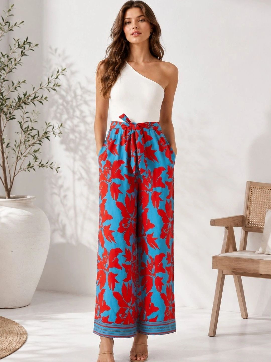 STREET 9 Printed Basic Jumpsuit
