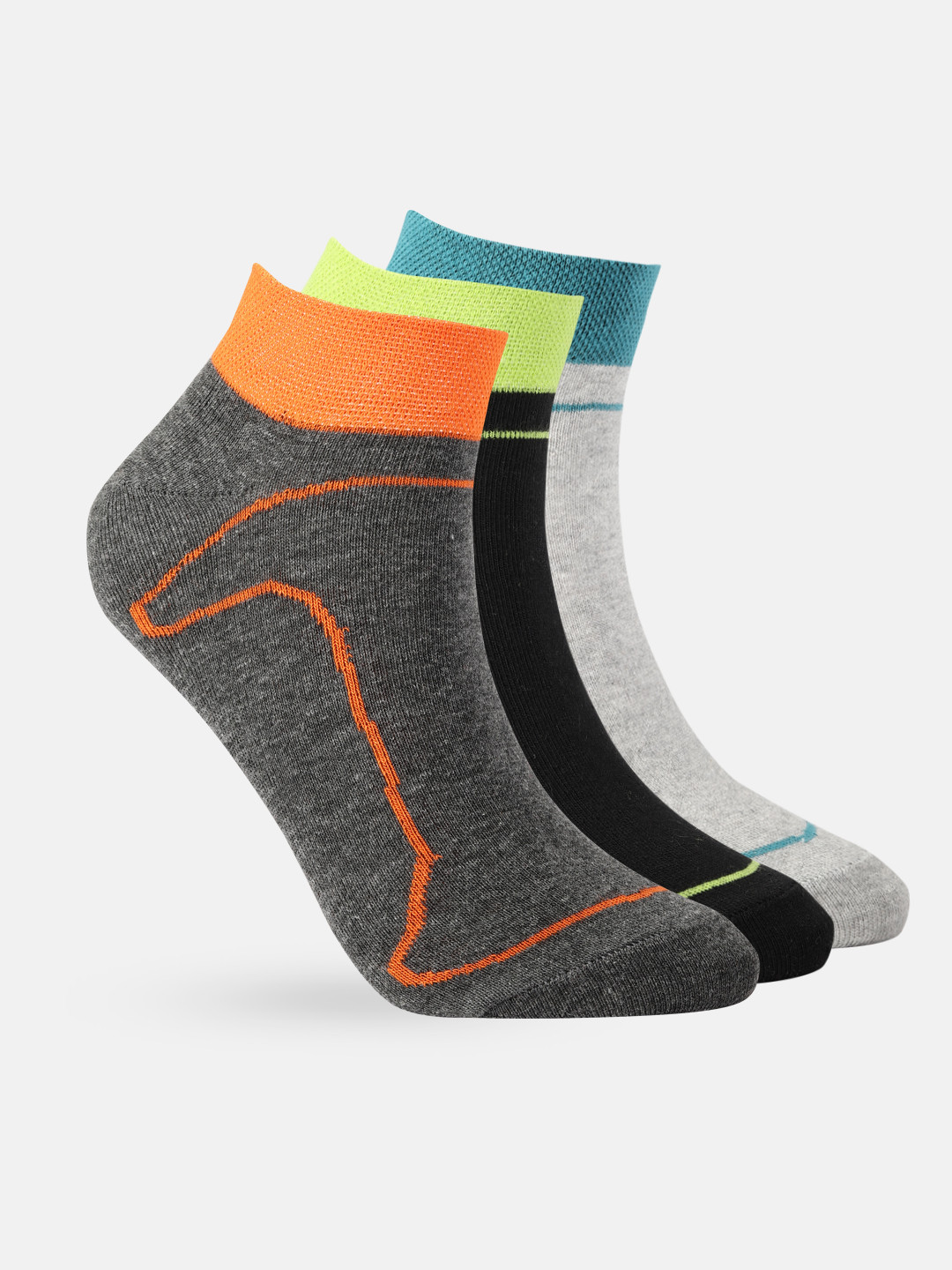 DressBerry Women Set of 3 Ankle-Length Socks