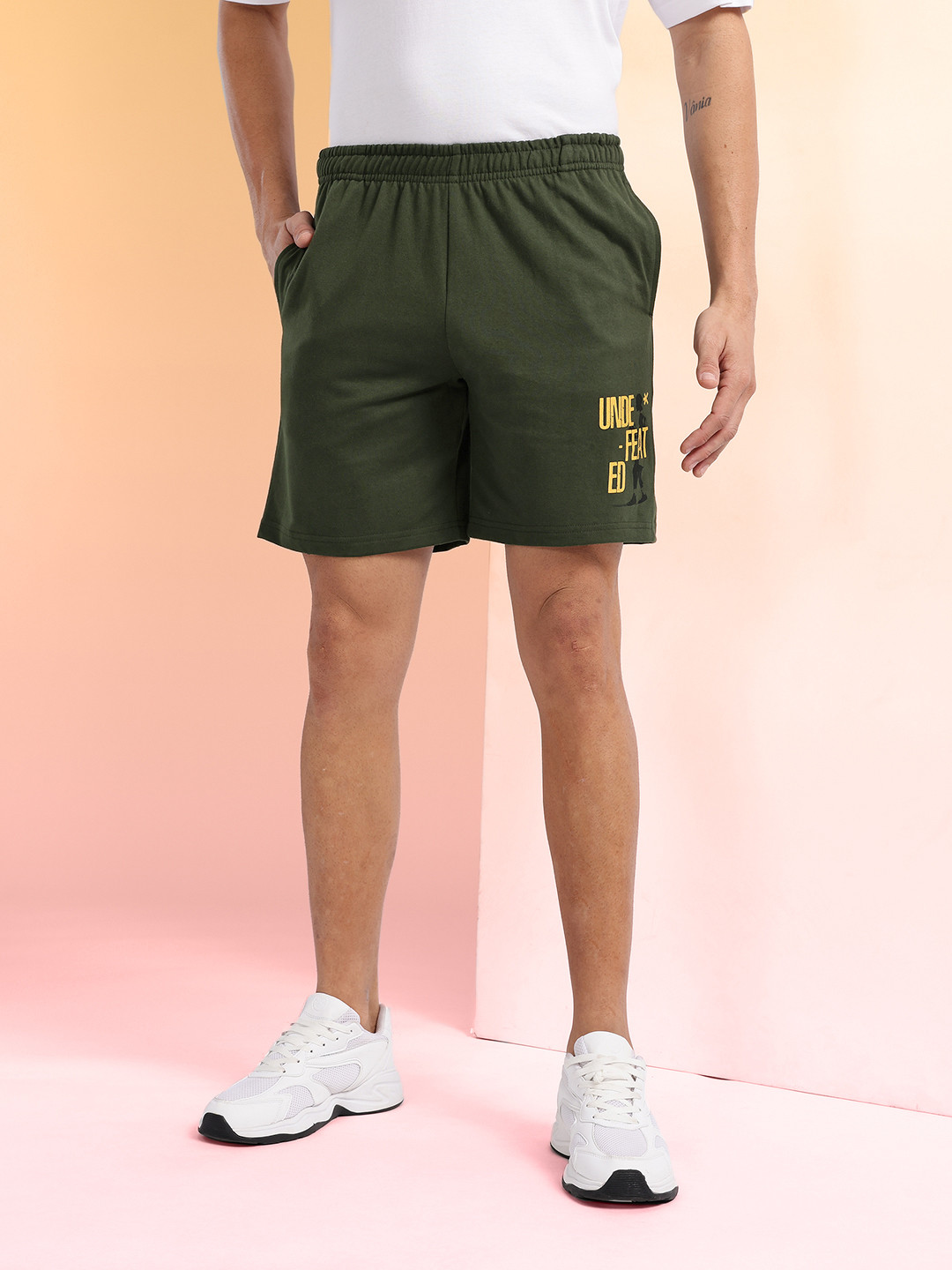 HRX by Hrithik Roshan Men Typography Printed Shorts