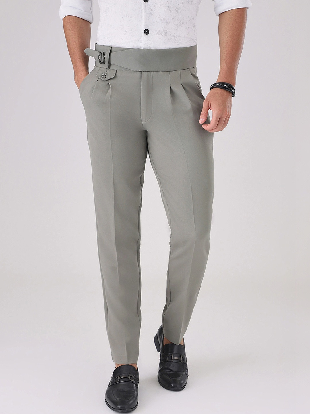Banana Club Men Classic Slim Fit Pleated Trousers - Image 1
