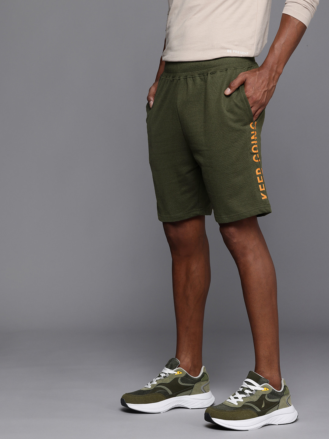 HRX by Hrithik Roshan Men Typography Printed Shorts