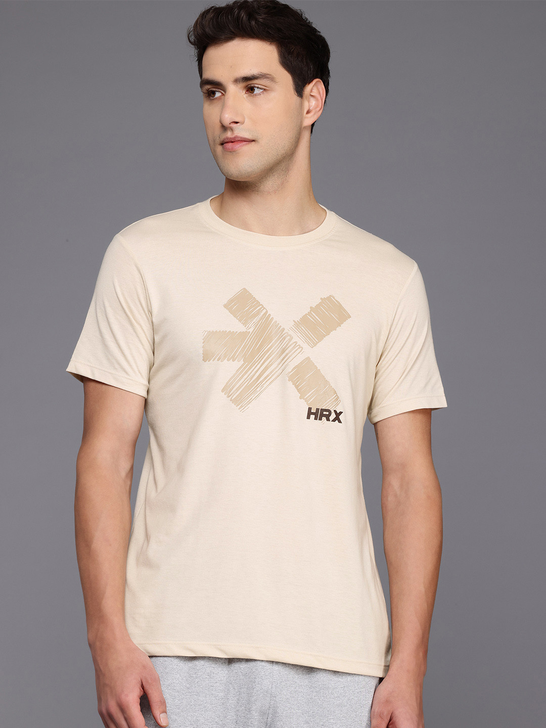 HRX by Hrithik Roshan Lifestyle Brand Logo Print T-shirt