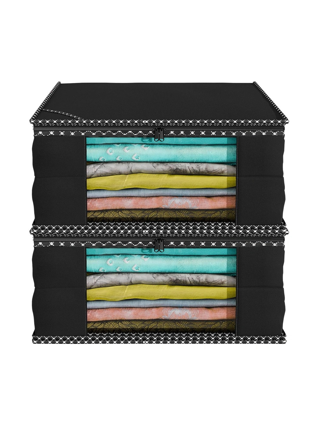 AARON INC Black Set of 2 Reusable Multi-Utility Organisers