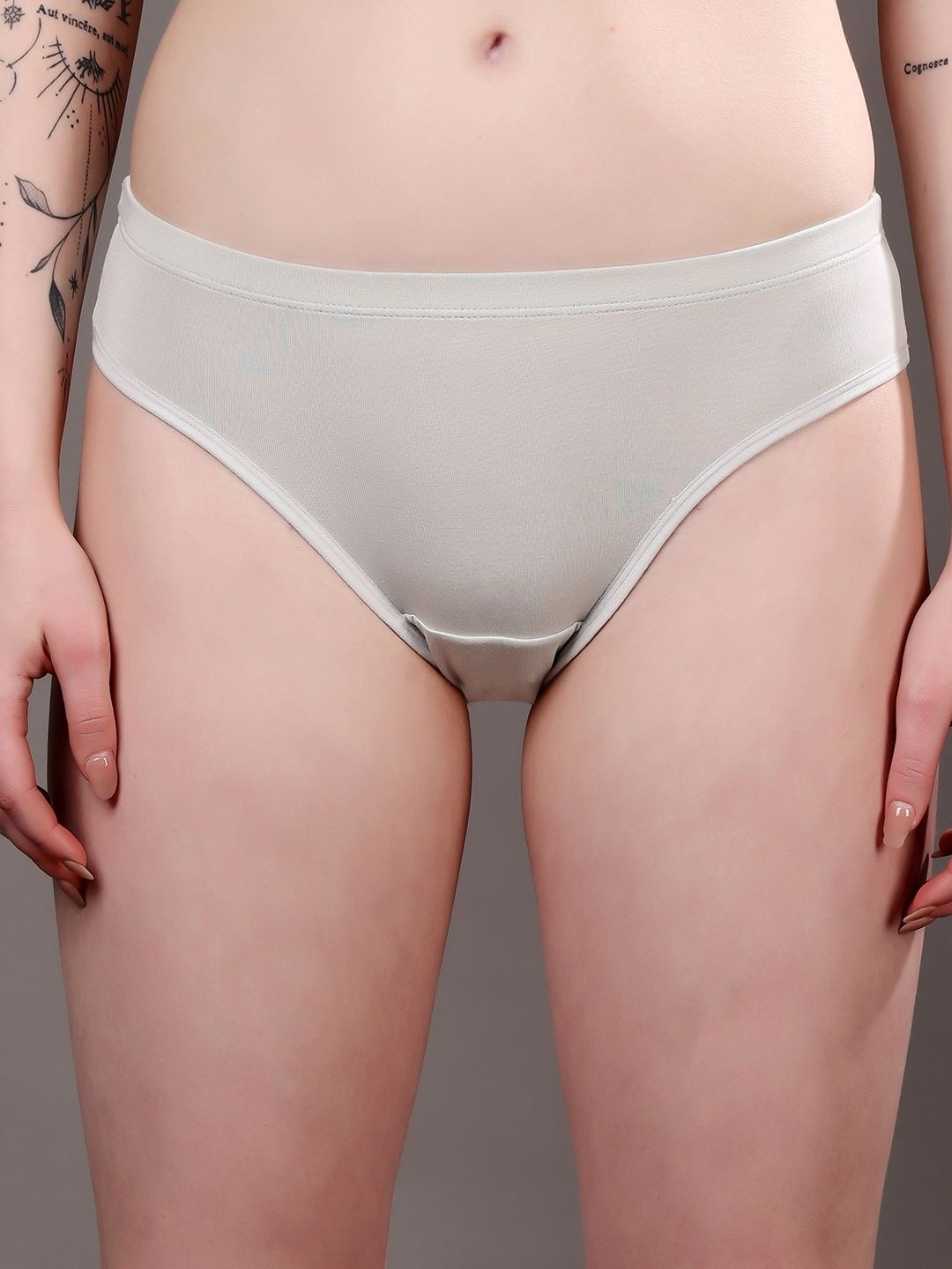HRX by Hrithik Roshan Women Plus-Size Mid-Rise Micro-Modal Basic Brief