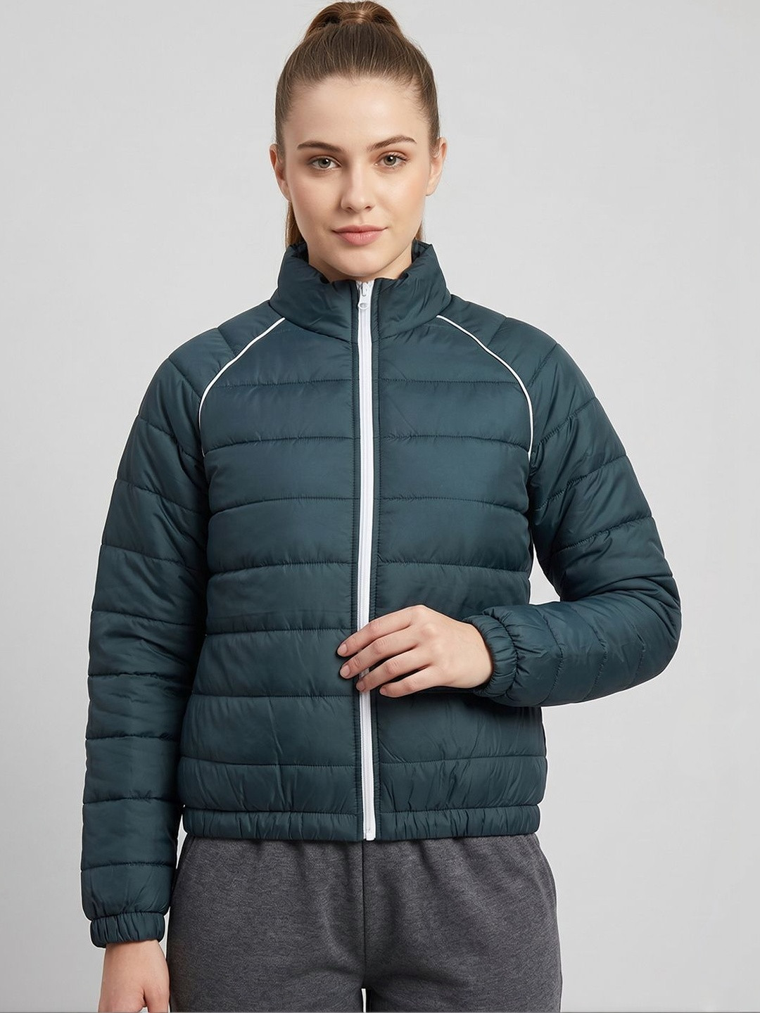 HRX by Hrithik Roshan Women Stand Collar Puffer Jacket