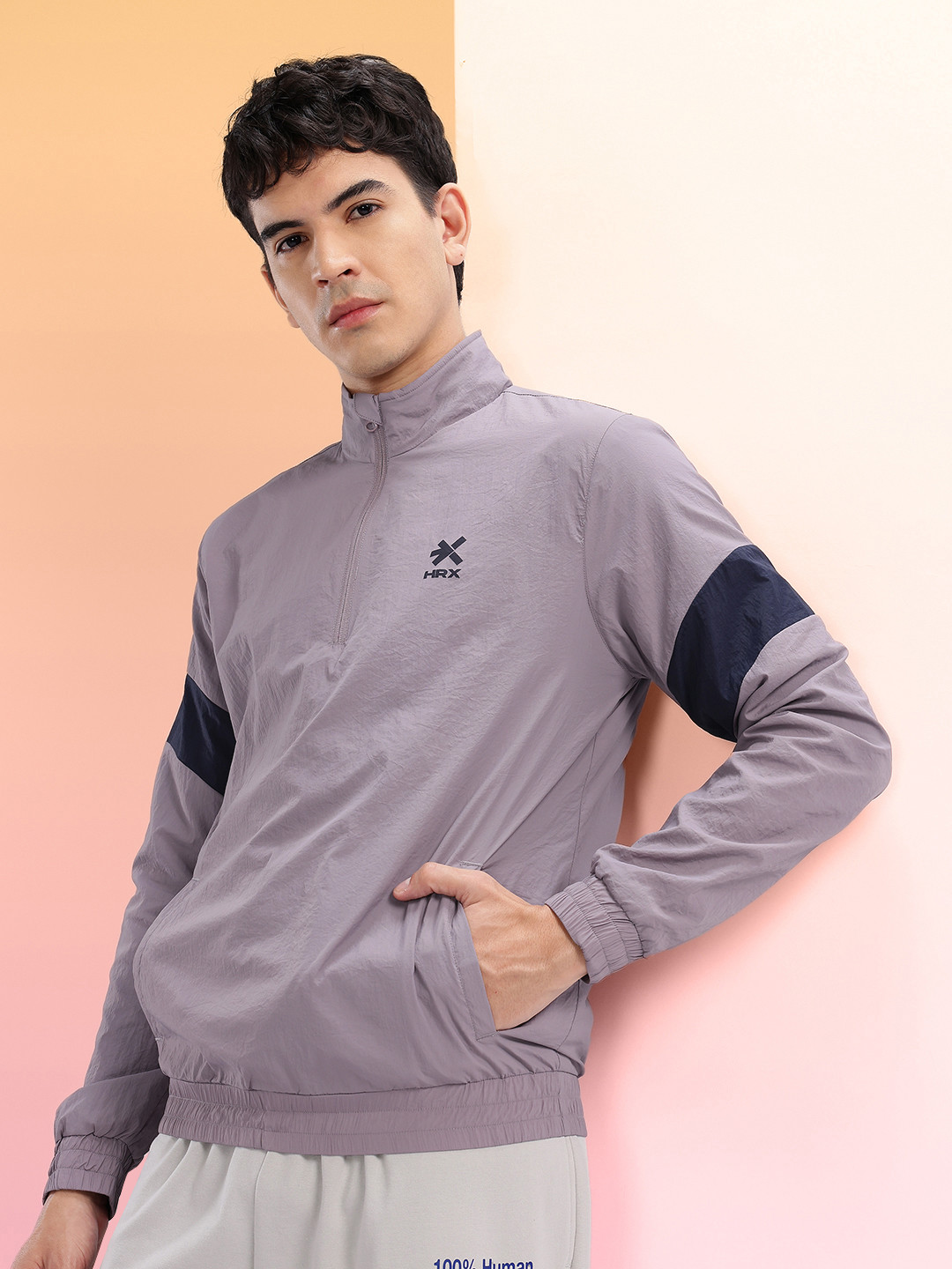 HRX by Hrithik Roshan Mock Collar Bomber