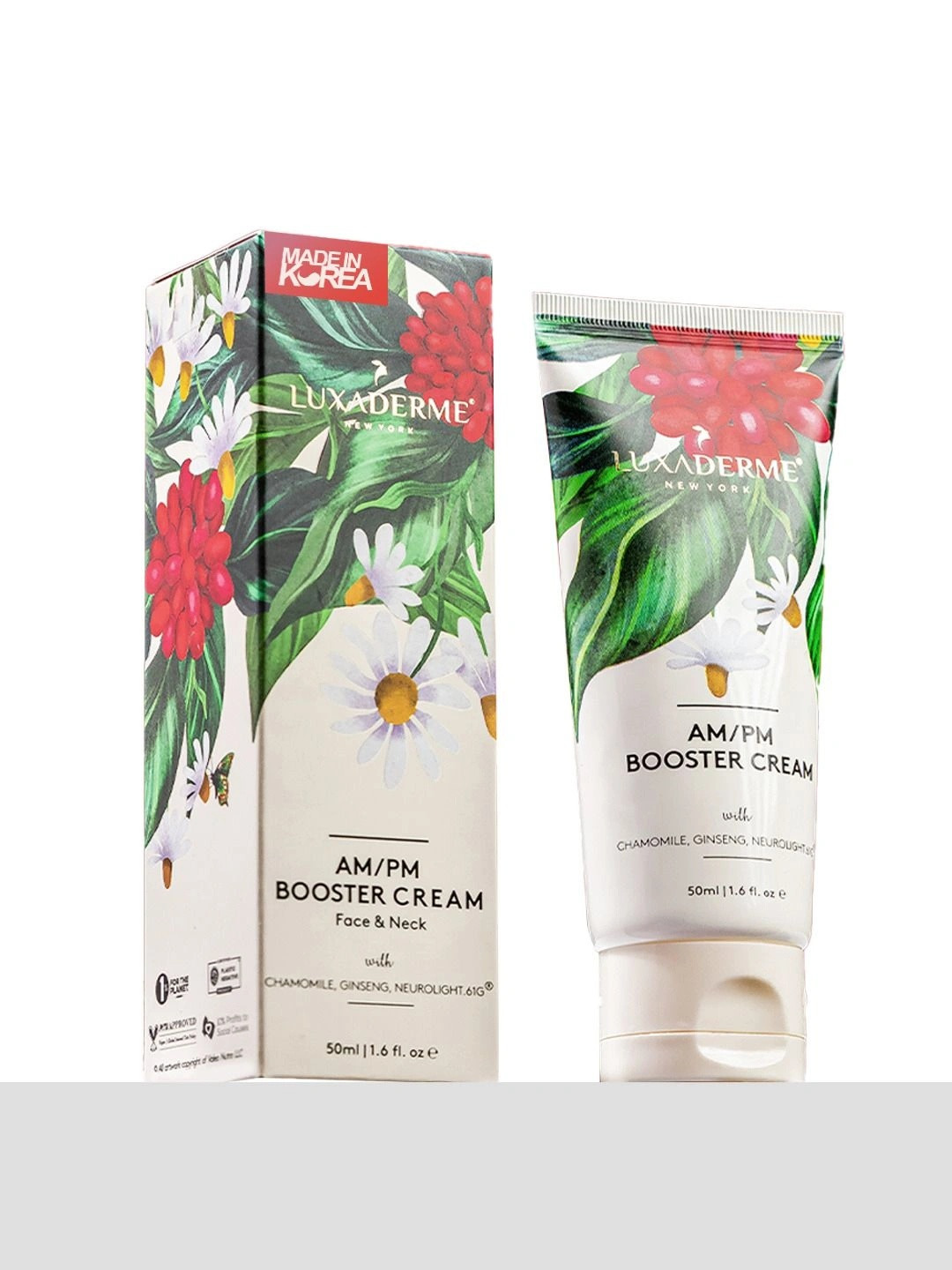 LuxaDerme AM PM Booster Cream With Chamomile & Ginseng - 50ml