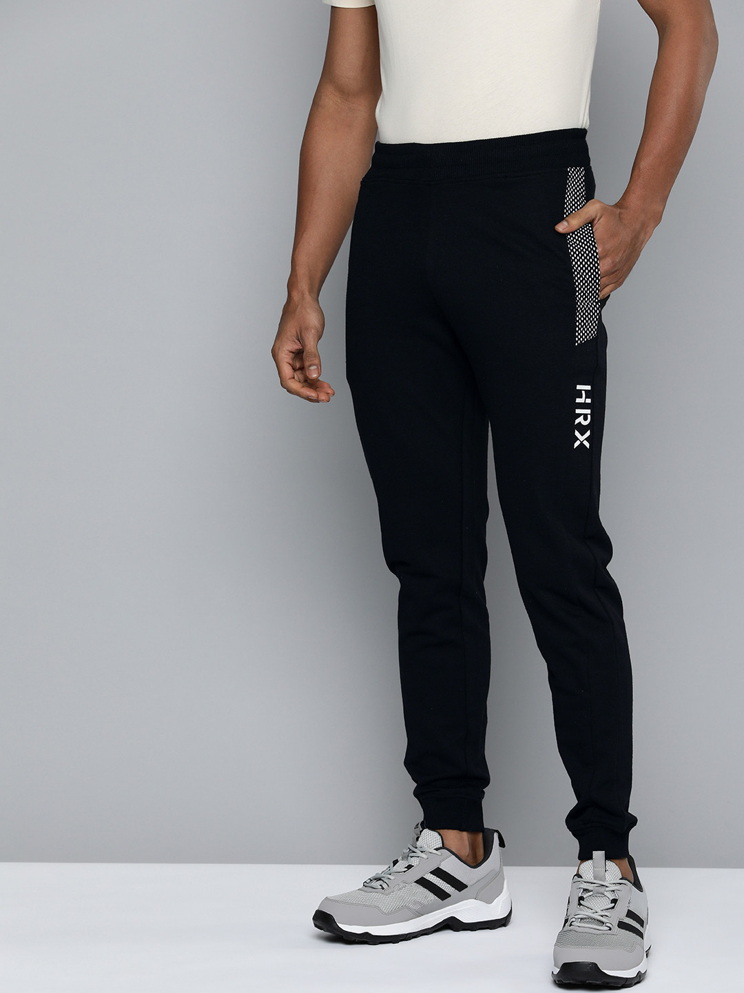HRX by Hrithik Roshan Men Lifestyle Brand Logo Printed Terry Joggers