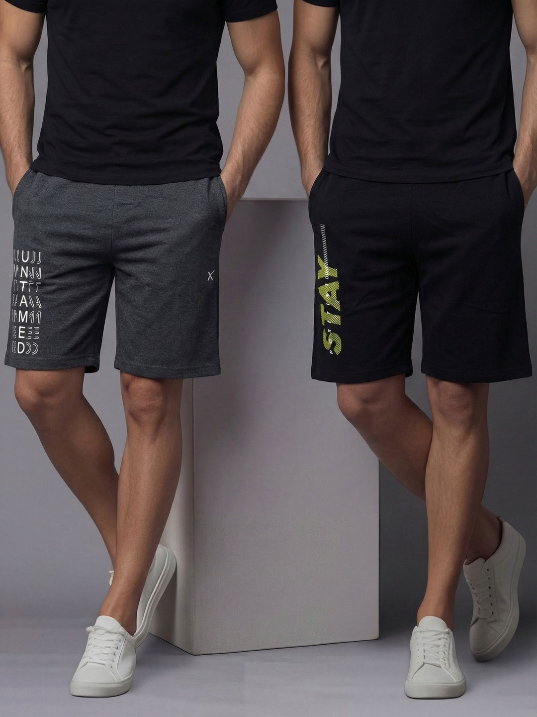 HRX by Hrithik Roshan Men Typography Printed Shorts