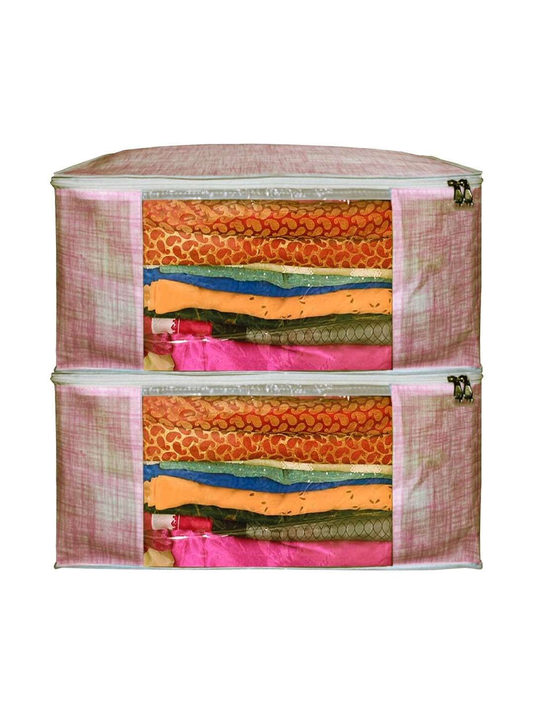 AARON INC Orange Set of 2 Reusable Multi-Utility Organisers