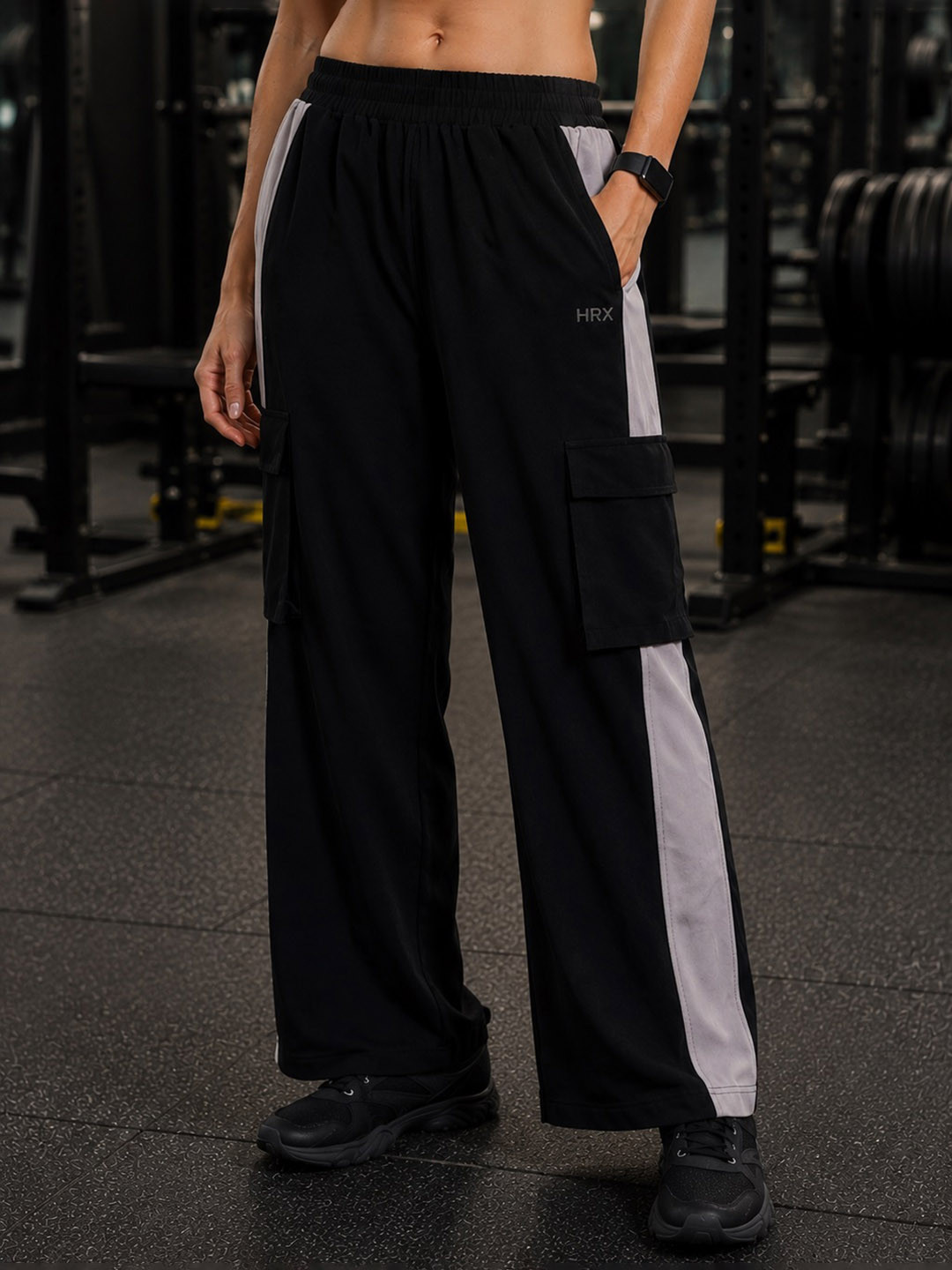 HRX by Hrithik Roshan Women Baggy Parachute Cargo Track Pants