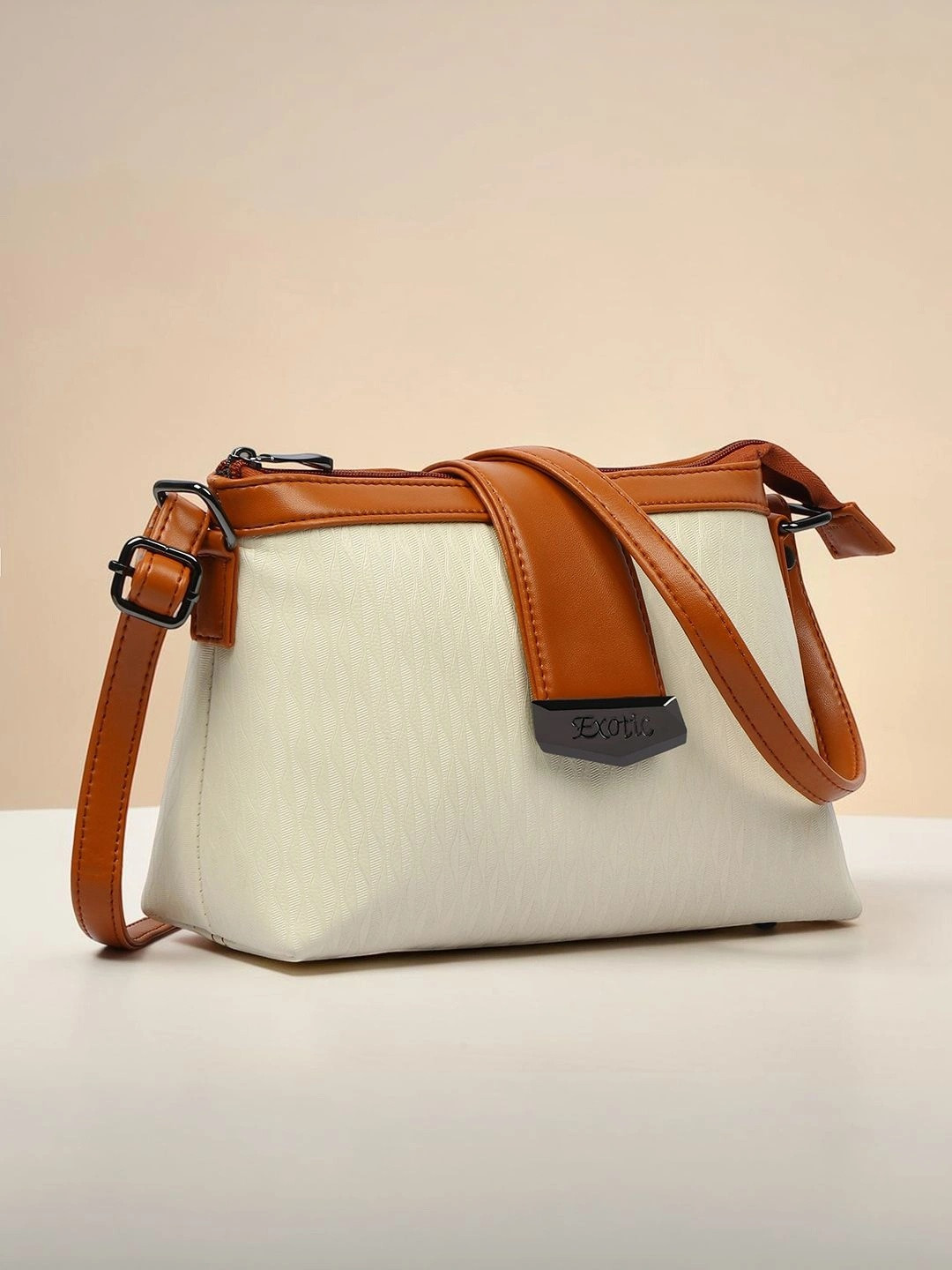 Exotic Textured Sling Bag Handbag