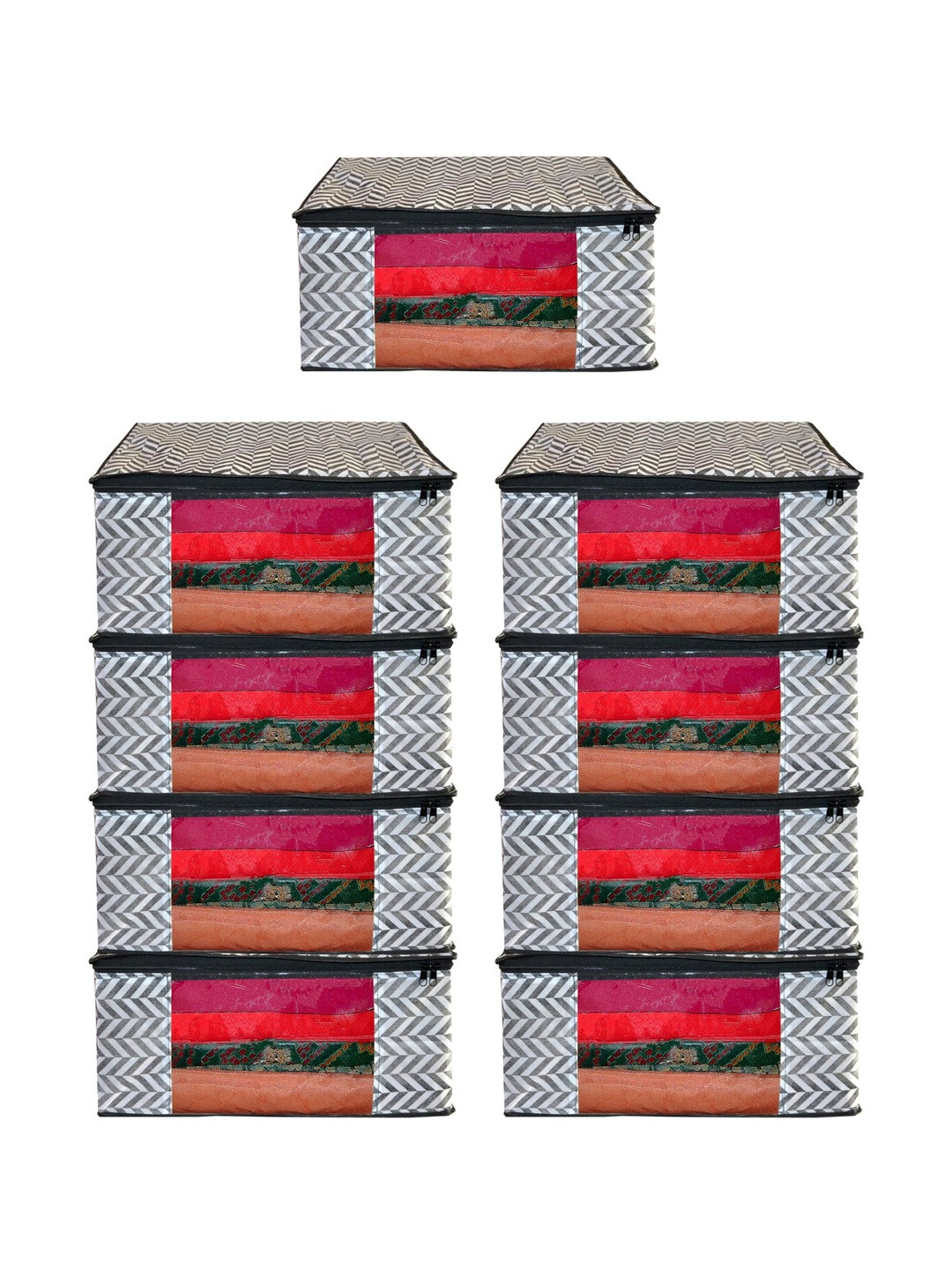 AARON INC Black Set of 6 Reusable Multi-Utility Organisers